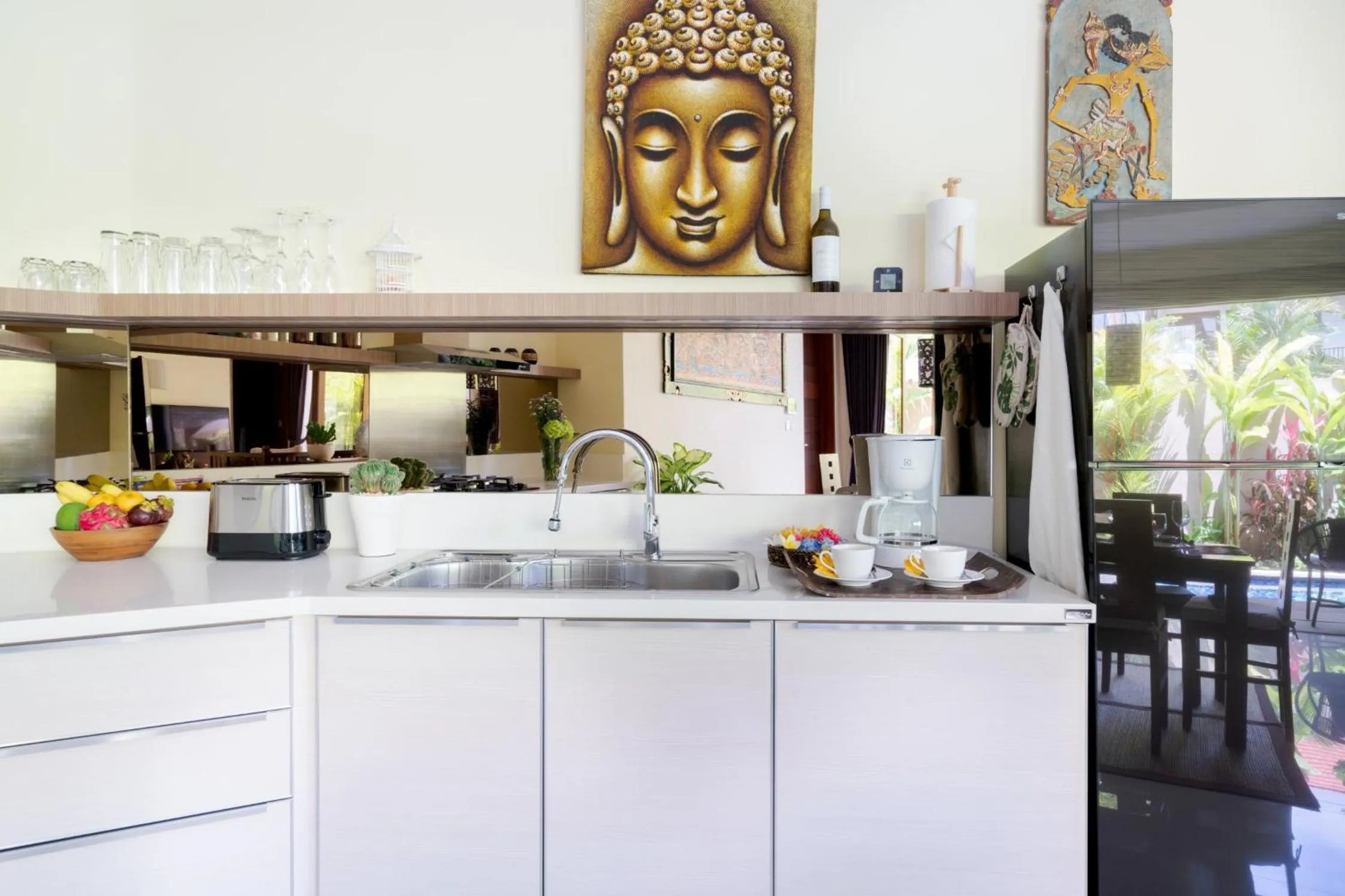 Kitchen or kitchenette in Kubu Gajah Villas