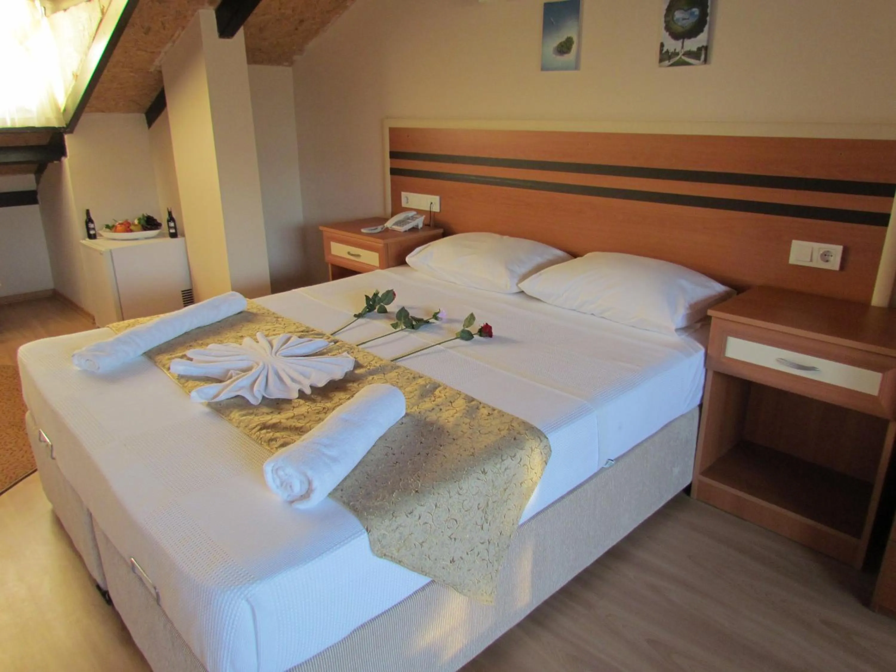 Bed in Dalyan Palmiye Resort Hotel