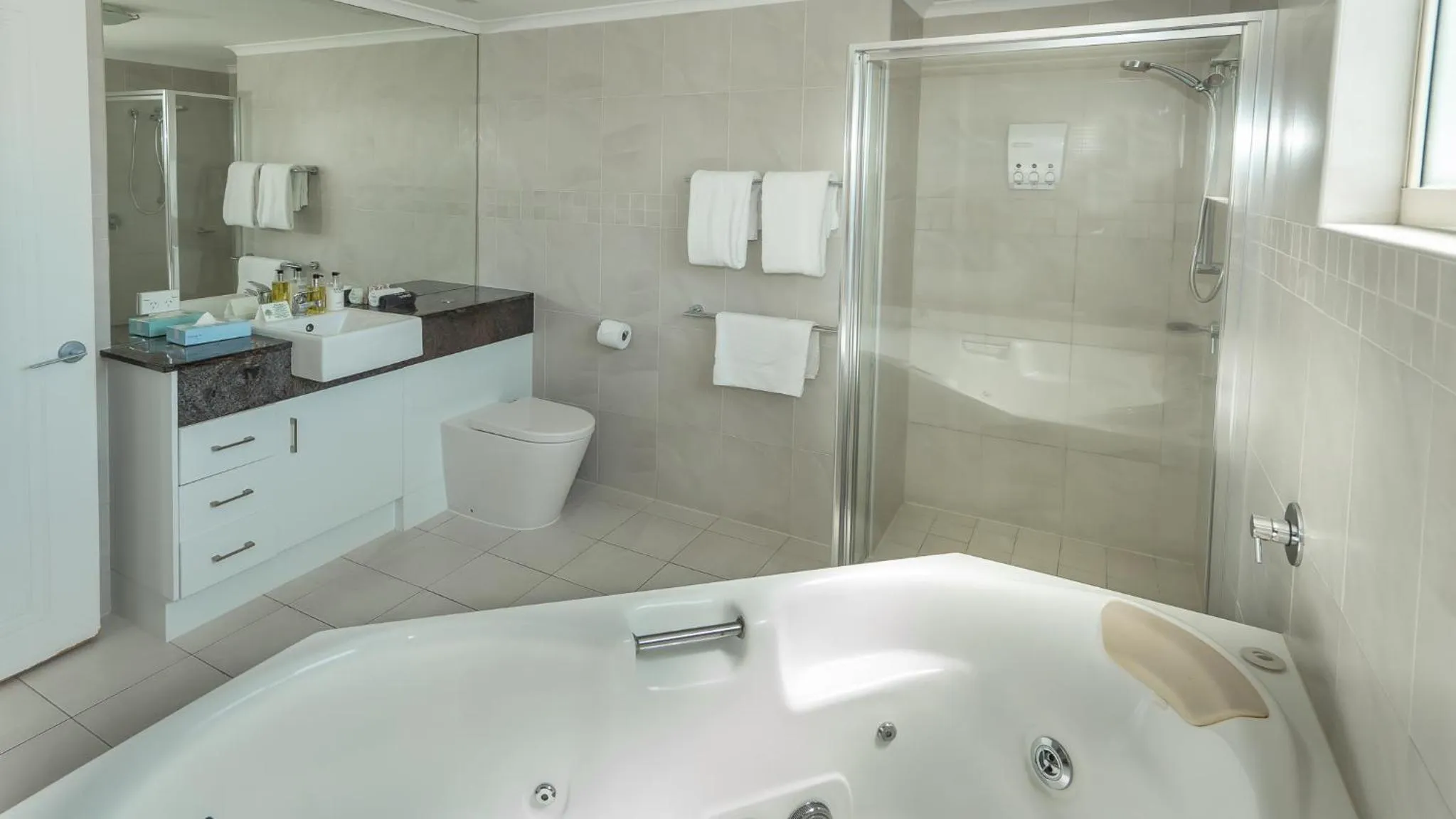 Bathroom in Waters Edge Apartment Cairns