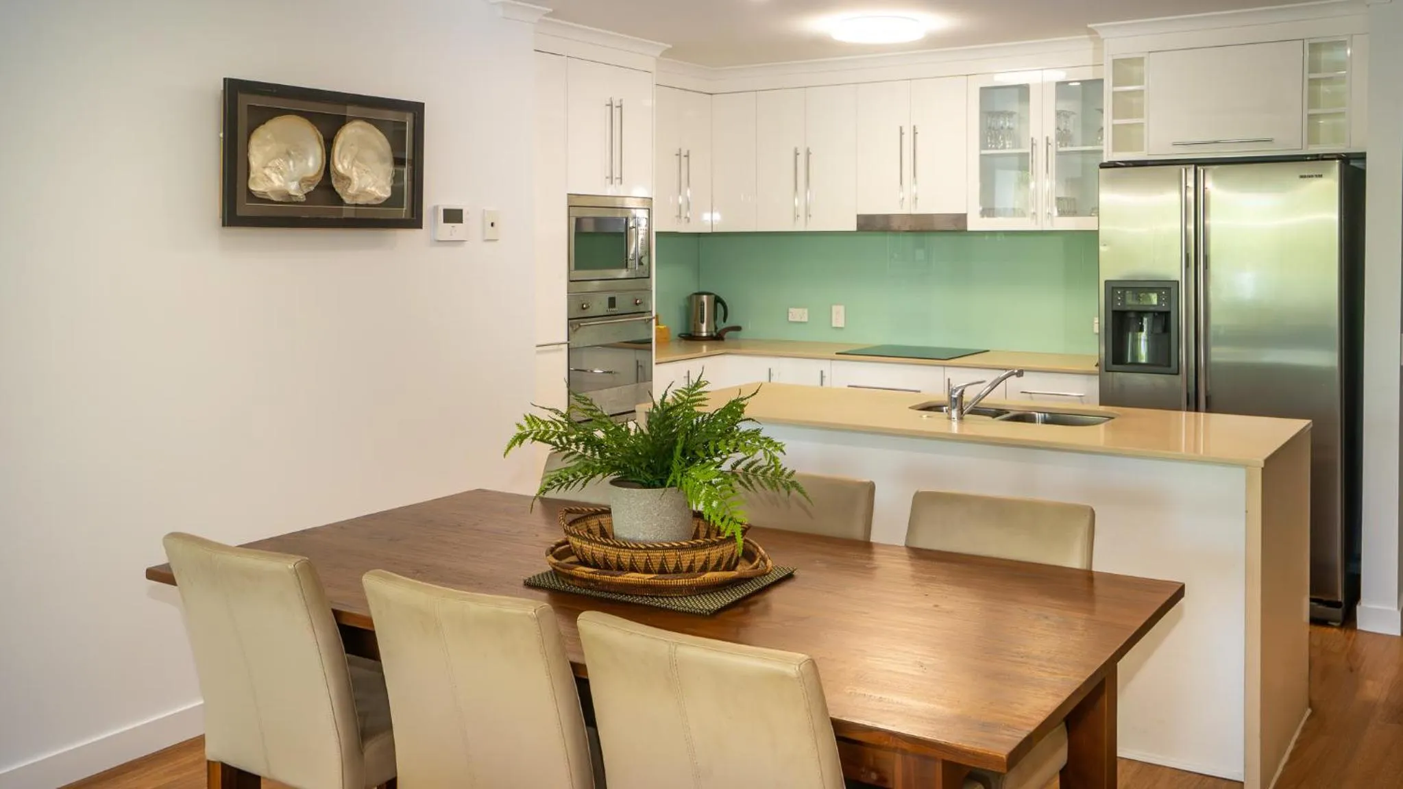 Dining area in Waters Edge Apartment Cairns