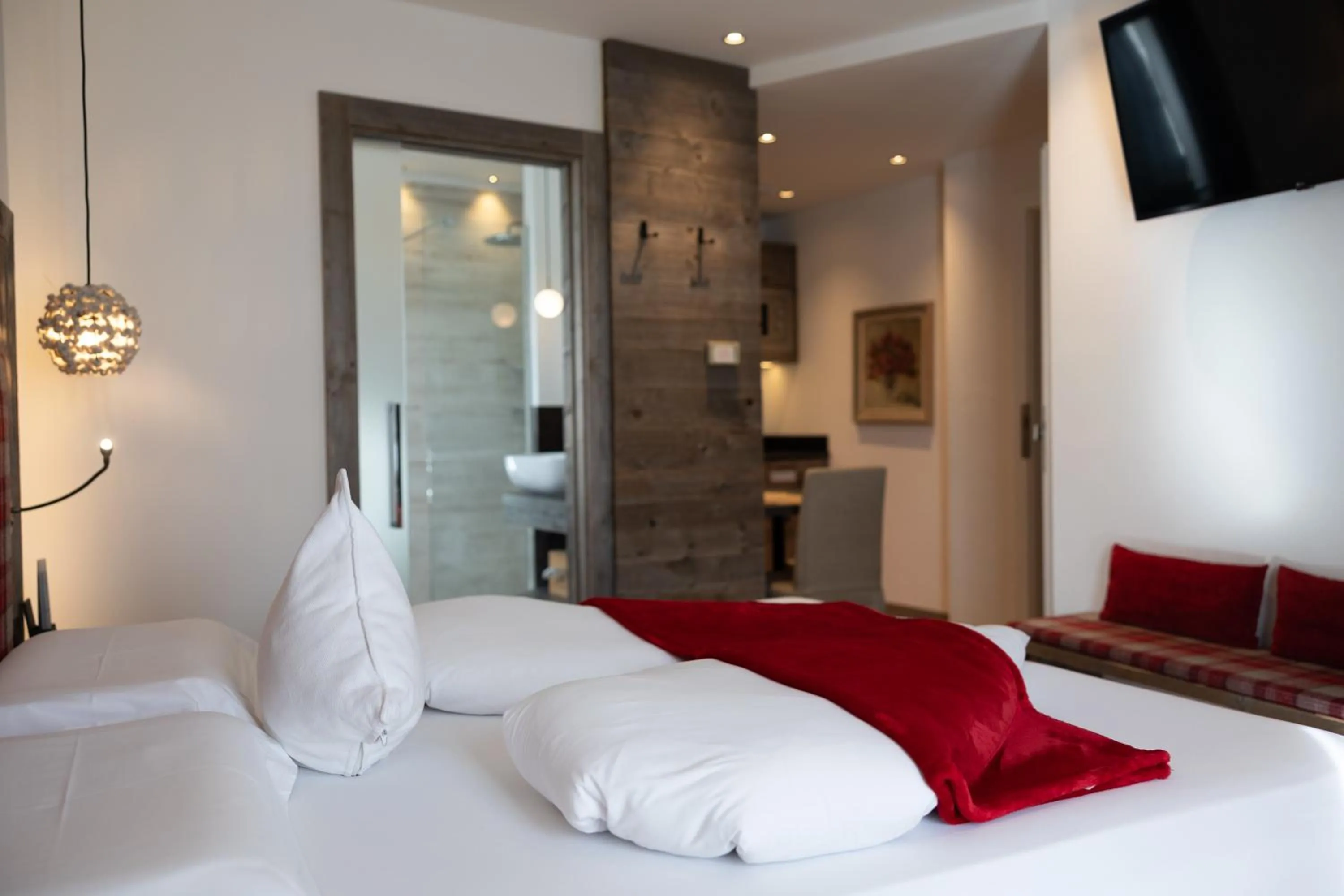 Bathroom, Bed in Bio Boutique Hotel Laurino