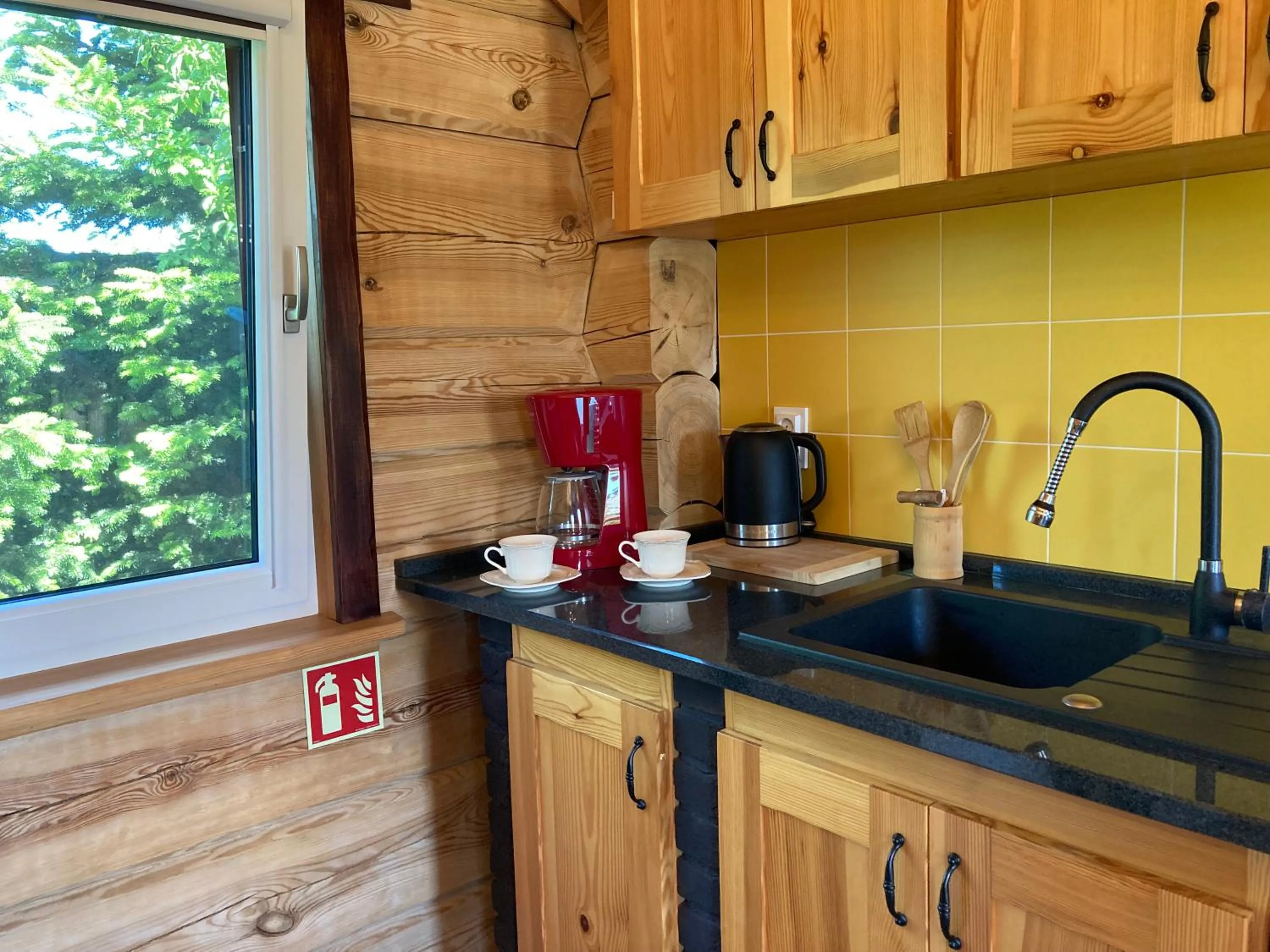 Kitchen or kitchenette in Domki Kaktus