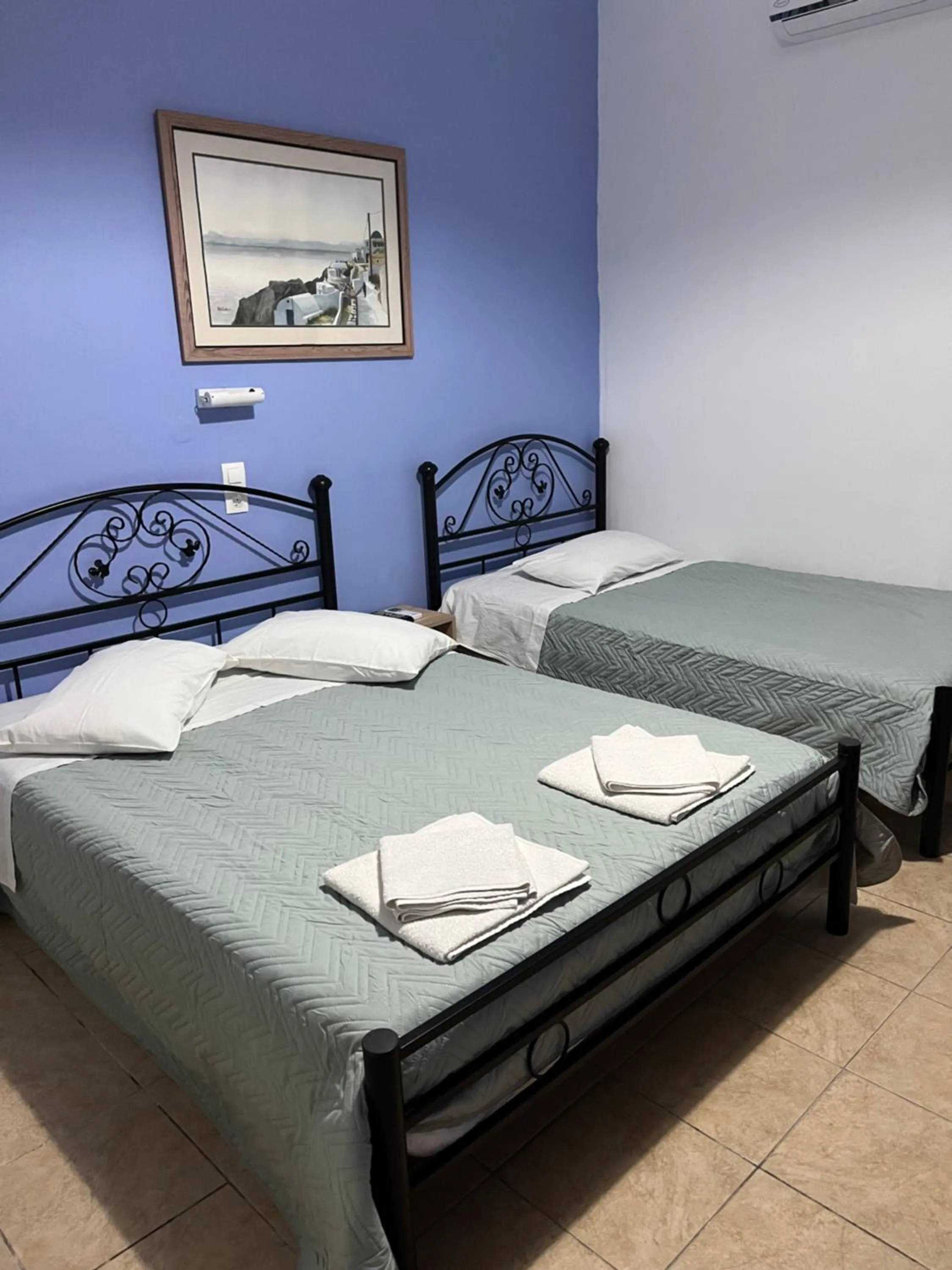 Bed in Stella Nomikou Apartments