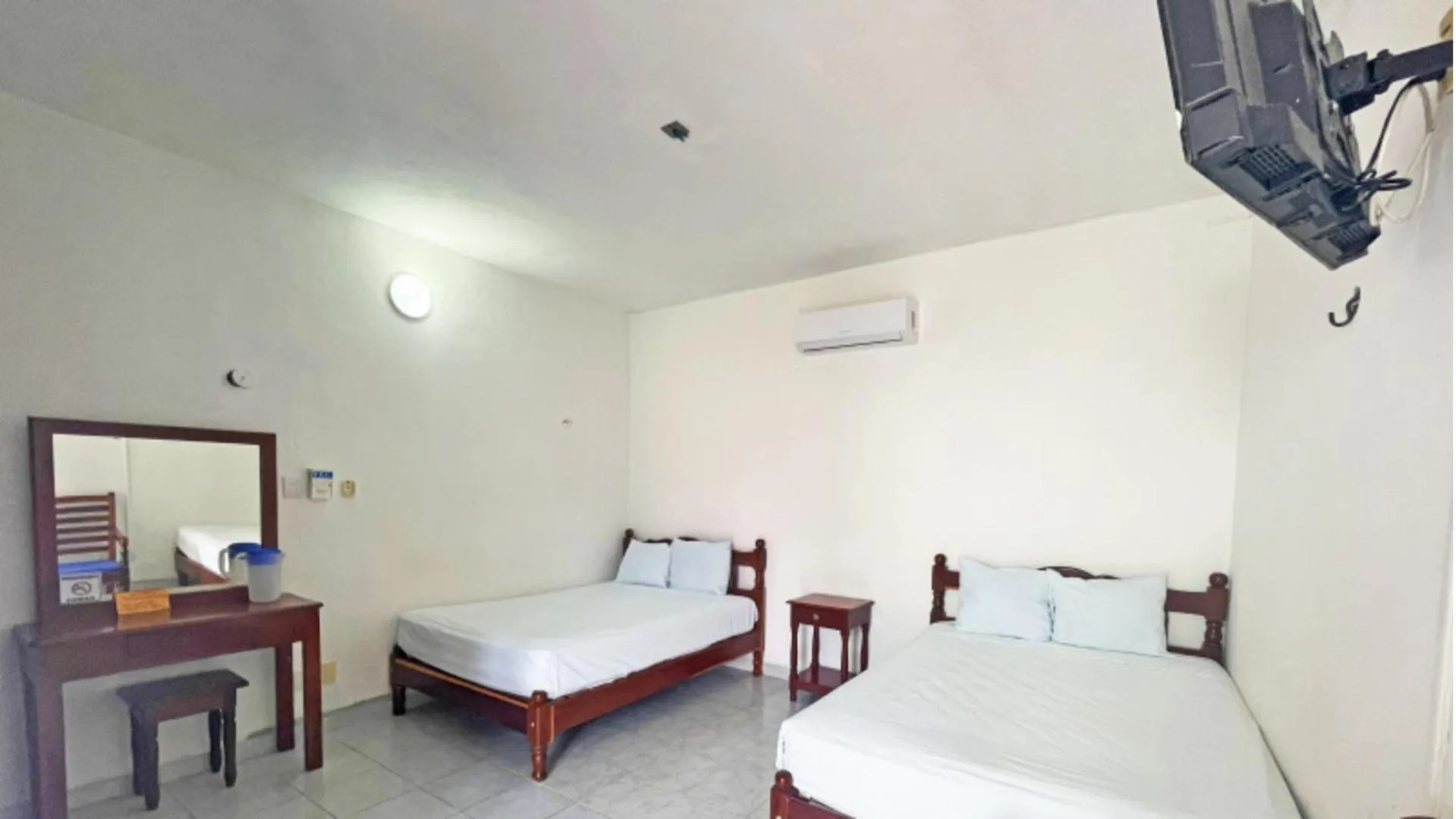 Bed in Hotel Hacienda Bacalar