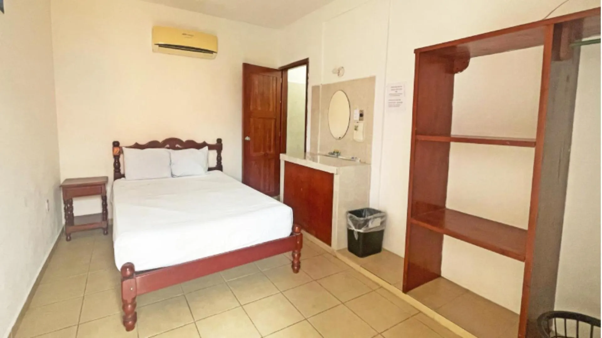 Bed in Hotel Hacienda Bacalar