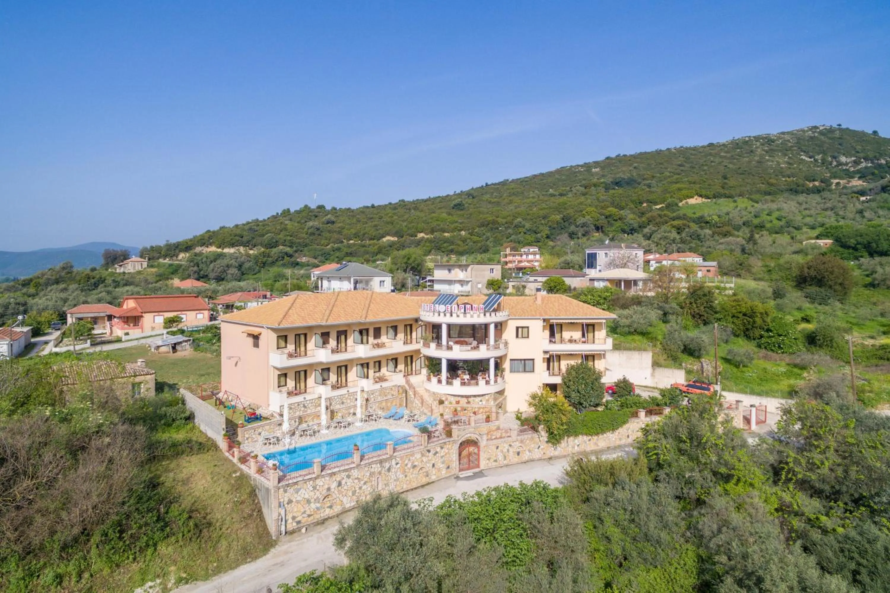 Bird's eye view in Hotel Eirini