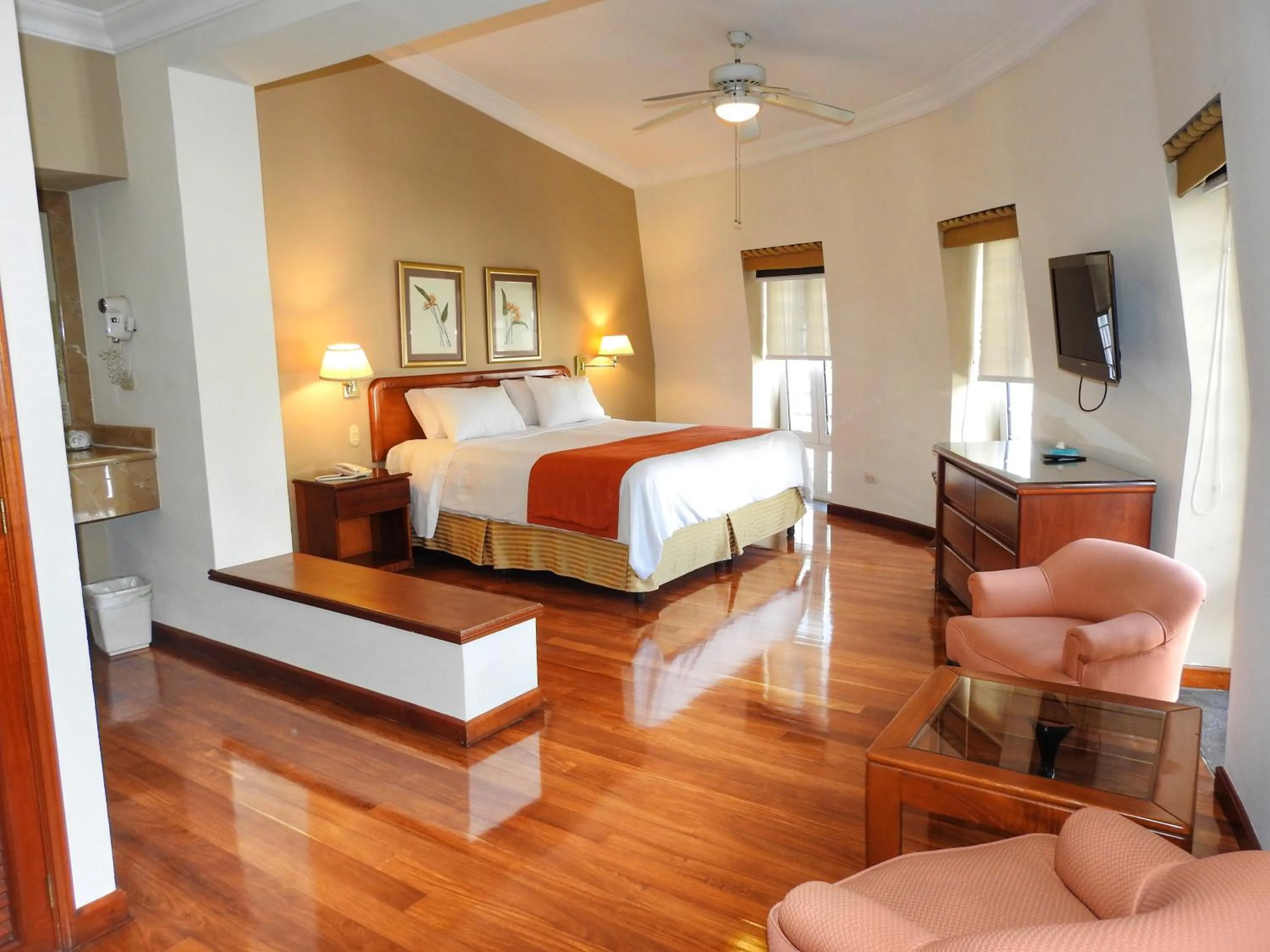 Bed in Hotel San Carlos