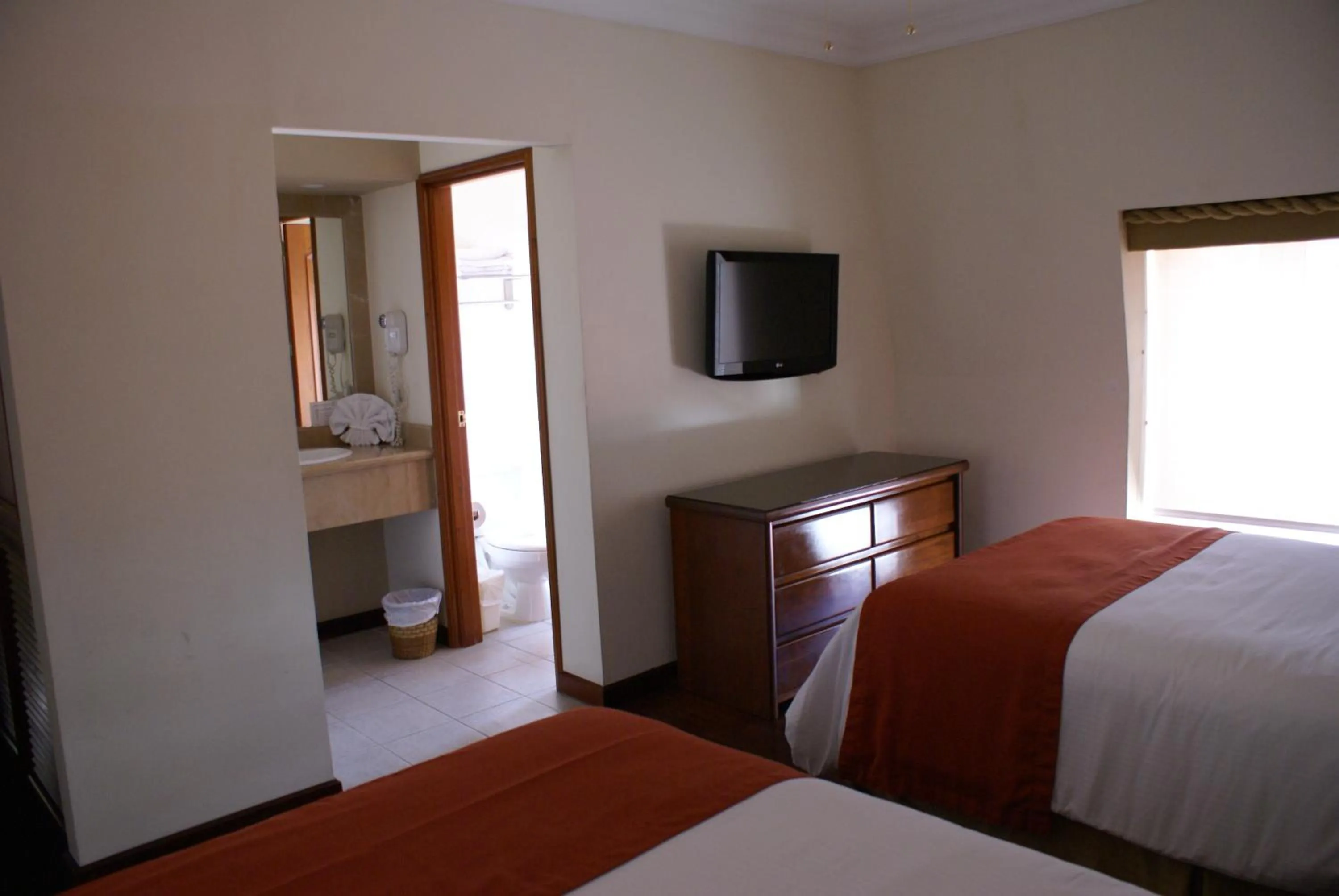 Bed in Hotel San Carlos