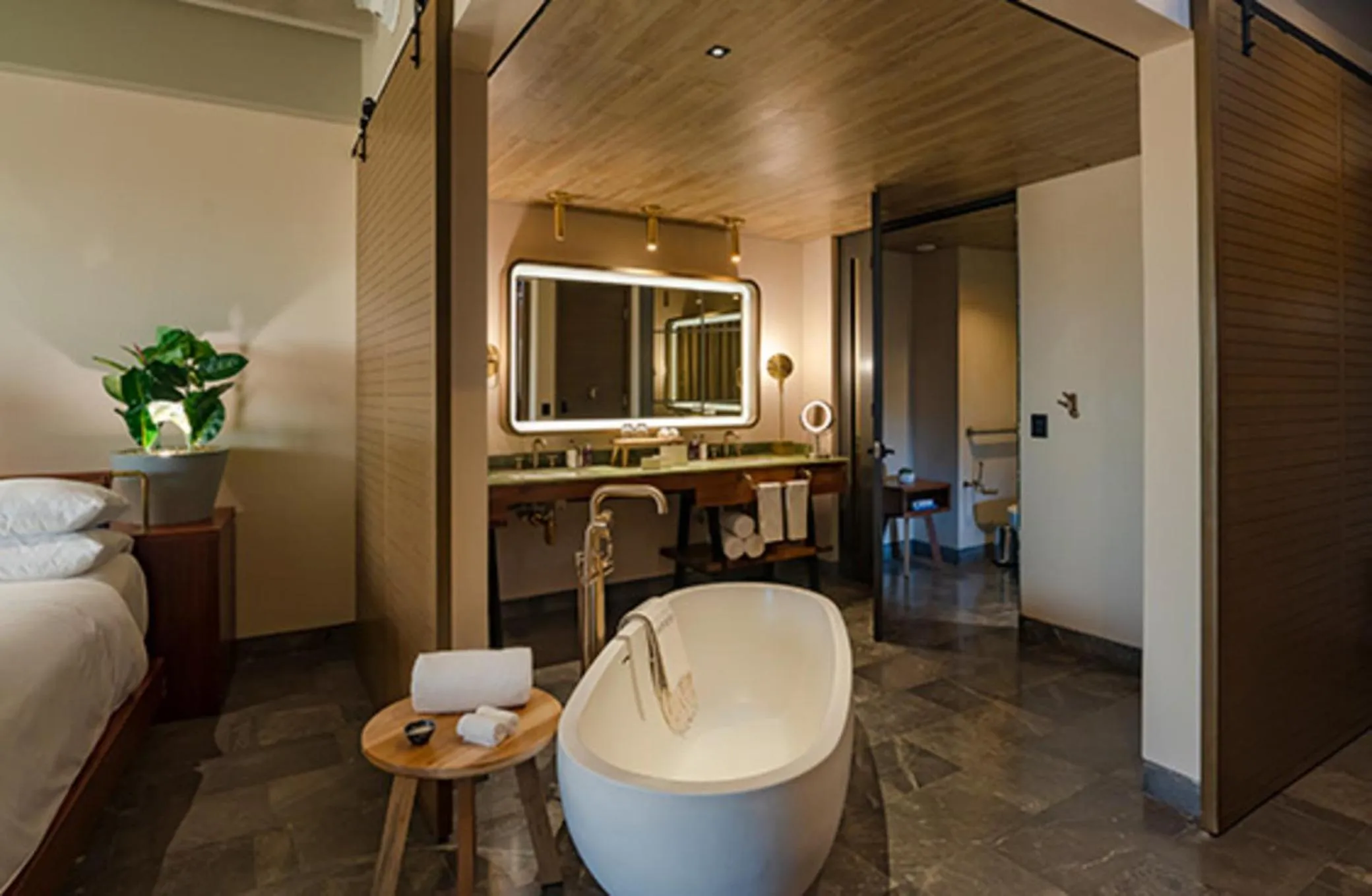 Shower, Bed in Atelier Playa Mujeres- Adults Only - All Inclusive Resort