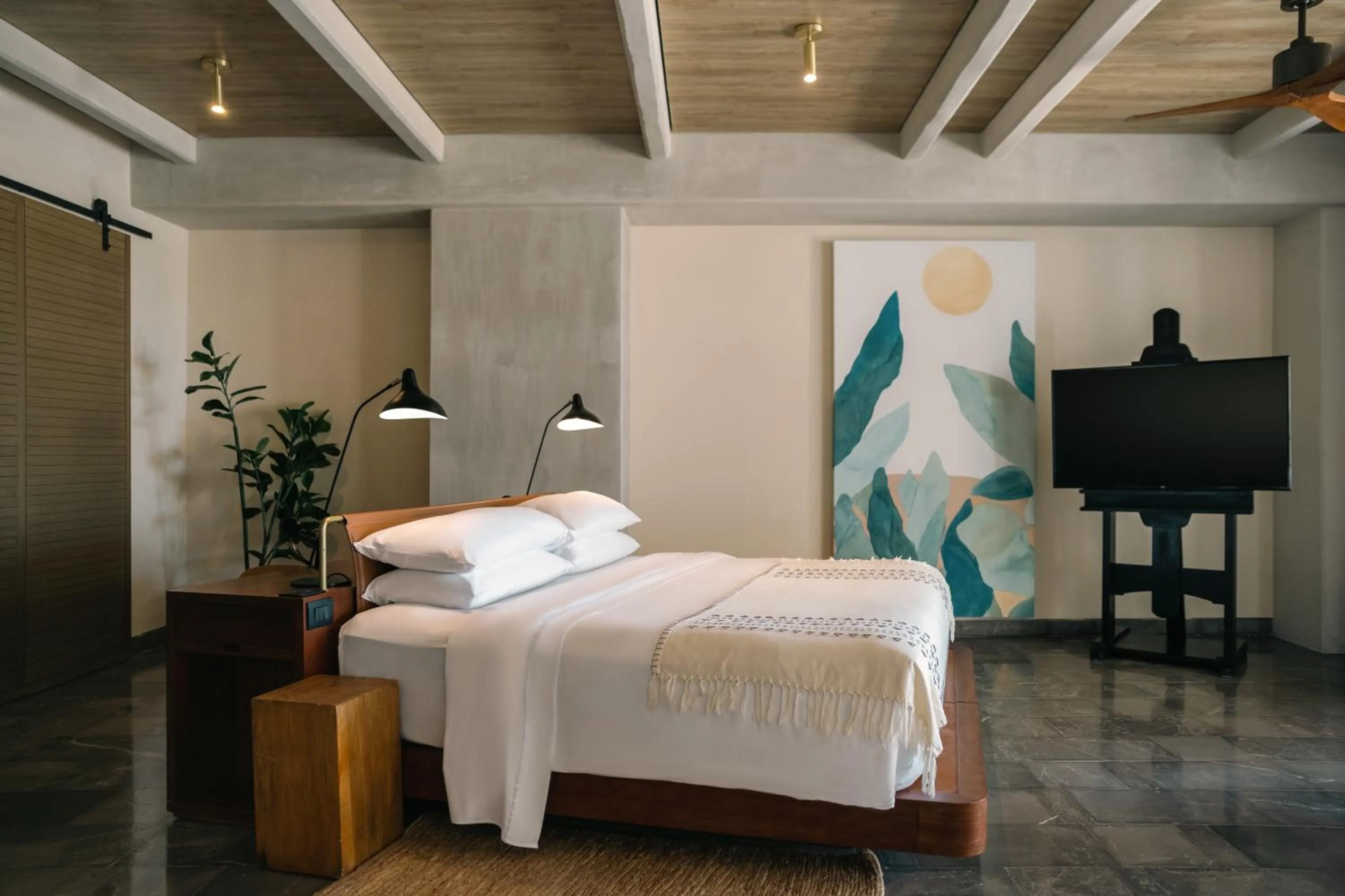 Bed in Atelier Playa Mujeres- Adults Only - All Inclusive Resort