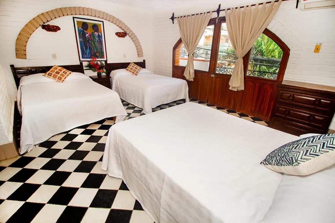 Bed in Hotel Hacienda de Vallarta Centro