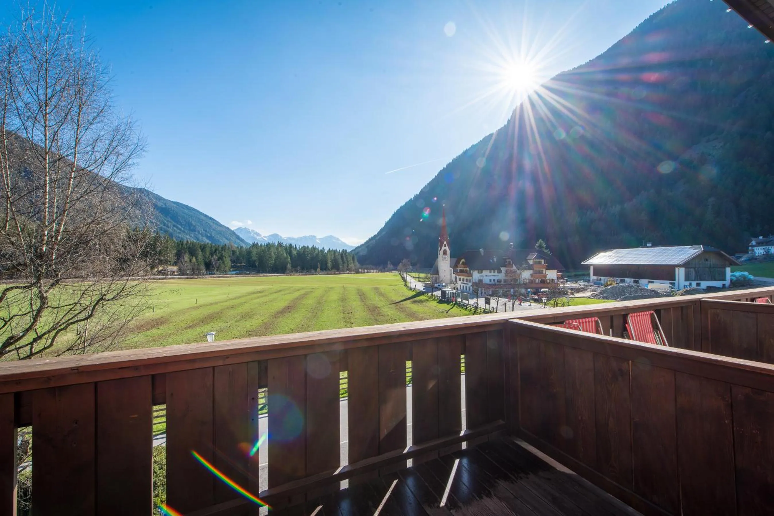 Garden view in Hotel Antholzerhof