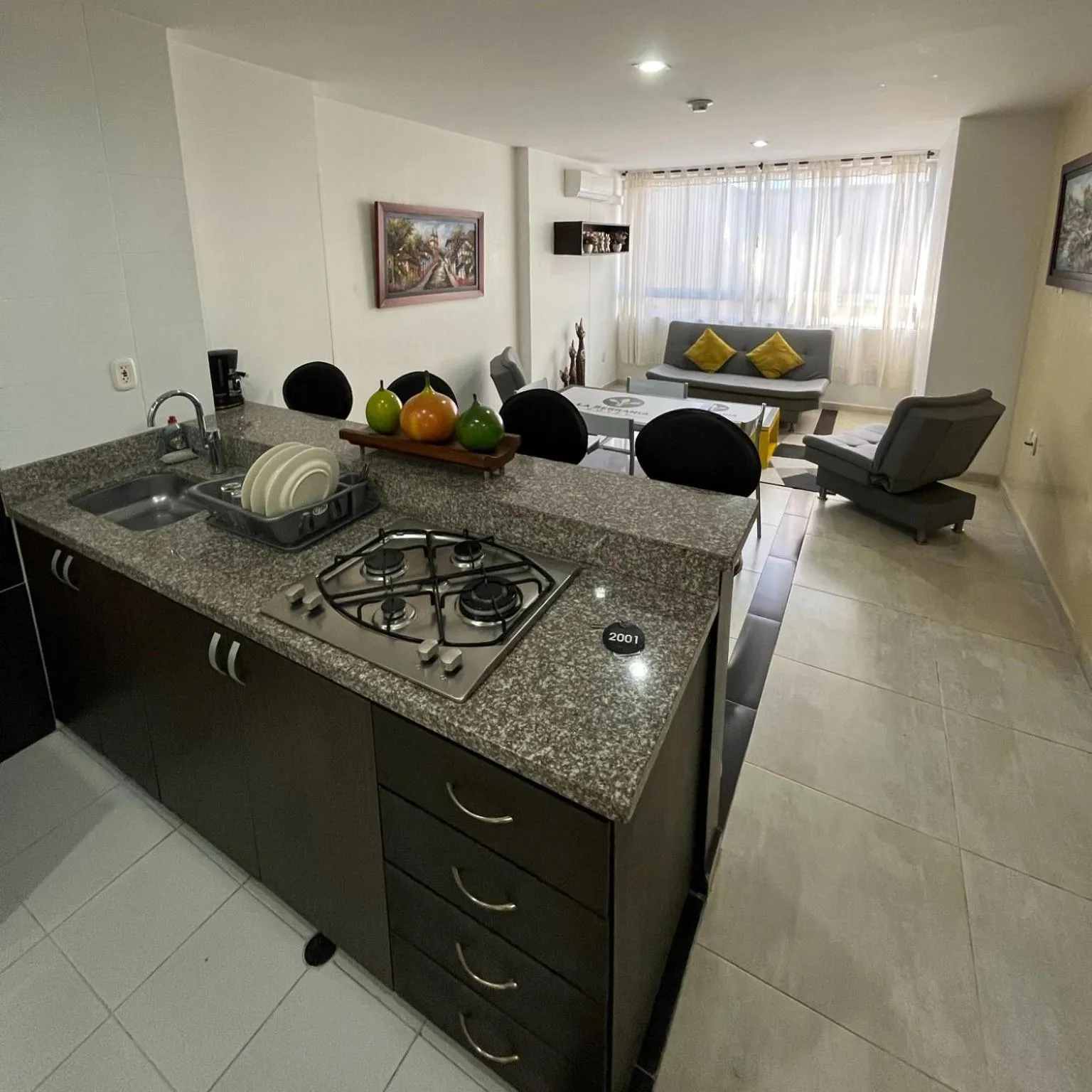 Kitchen or kitchenette in Hotel La Serrania Bucaramanga