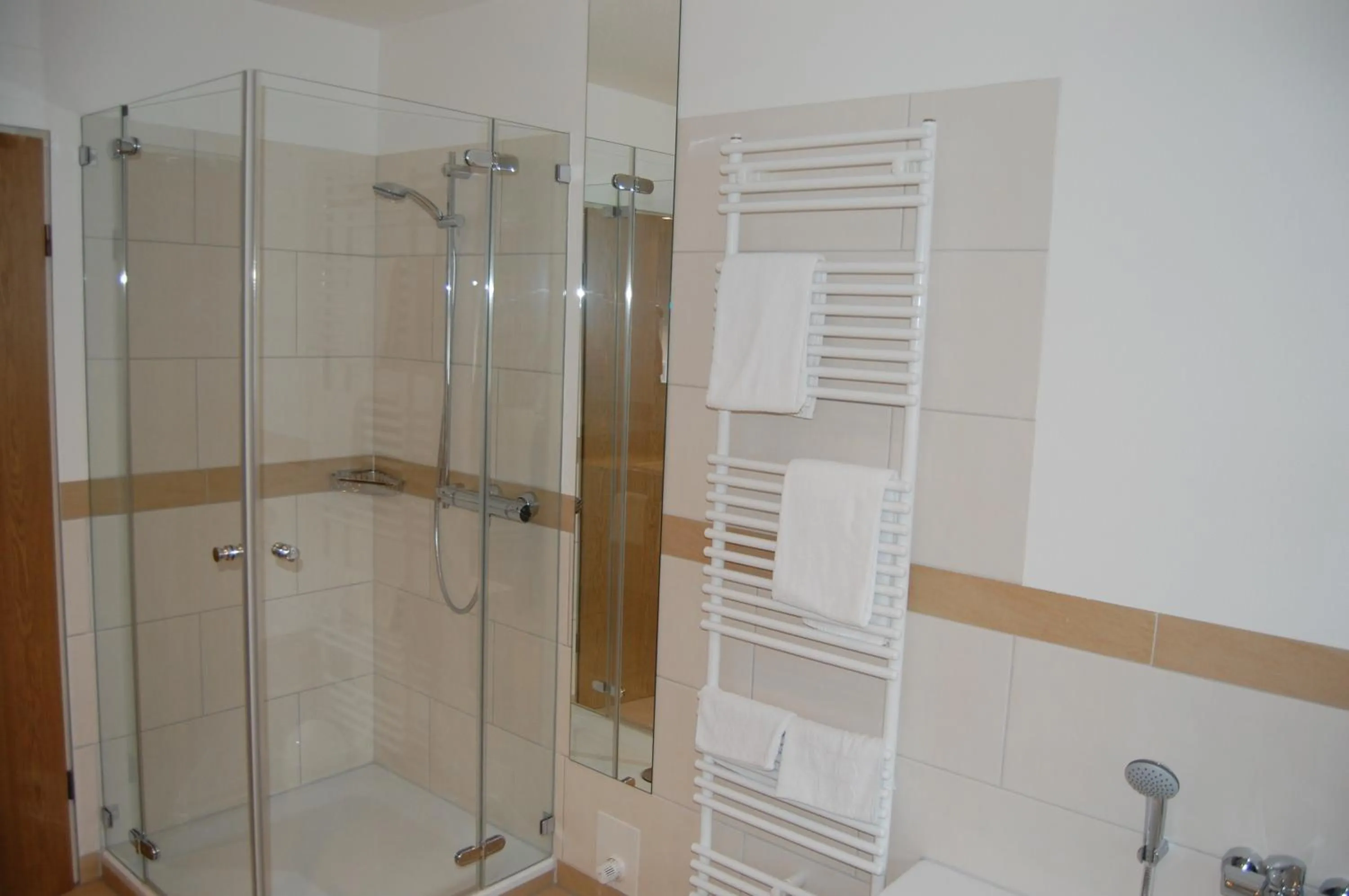 Shower in Hotel Hubertushof