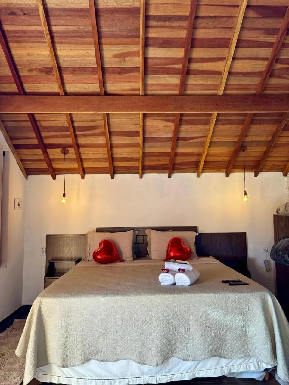 Bed in Pousada Vista do Paraíso