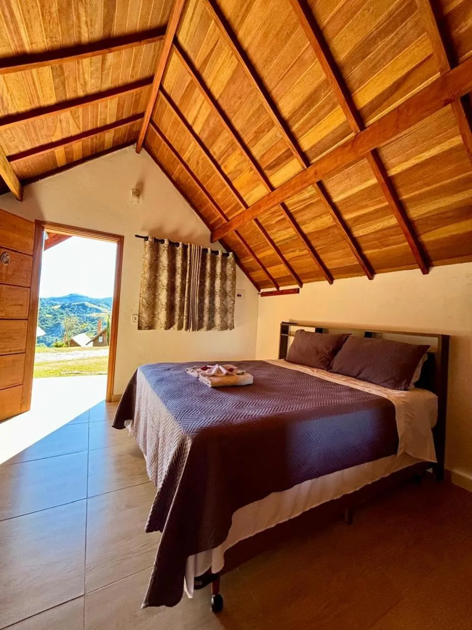 Bed in Pousada Vista do Paraíso