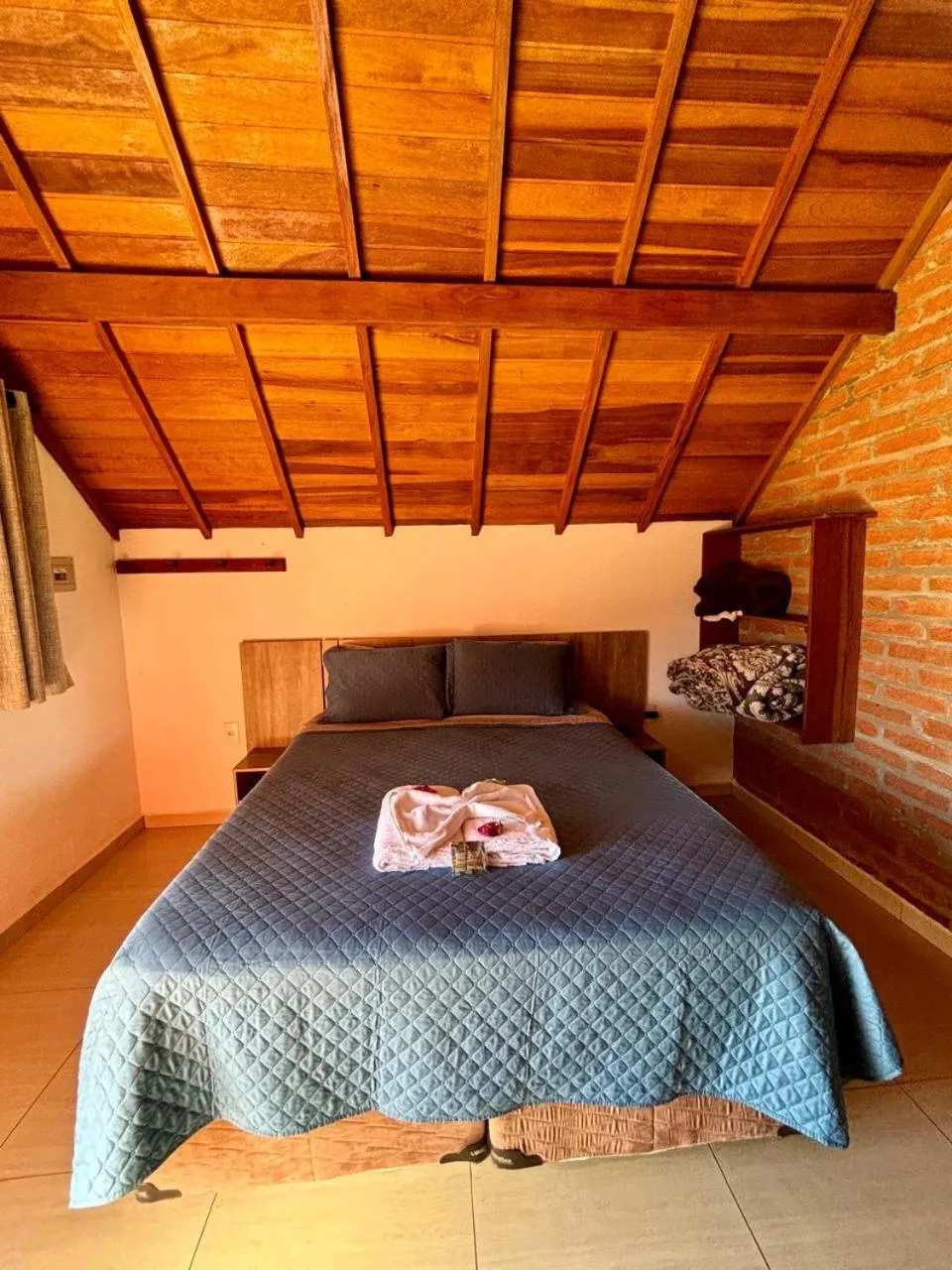 Bed in Pousada Vista do Paraíso