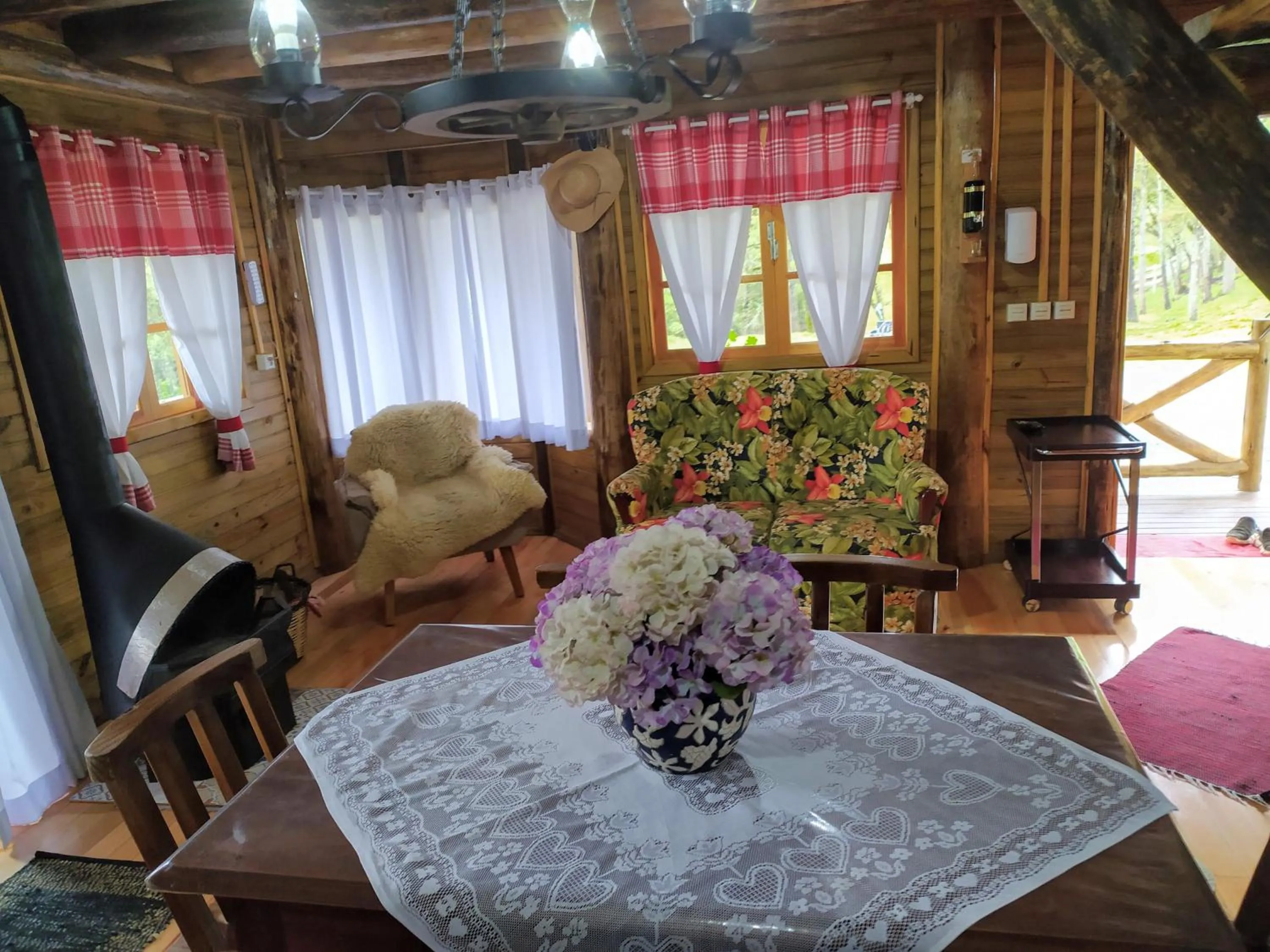 Living room in Pousada Recanto dos Pôneis Rio Rufino Urubici