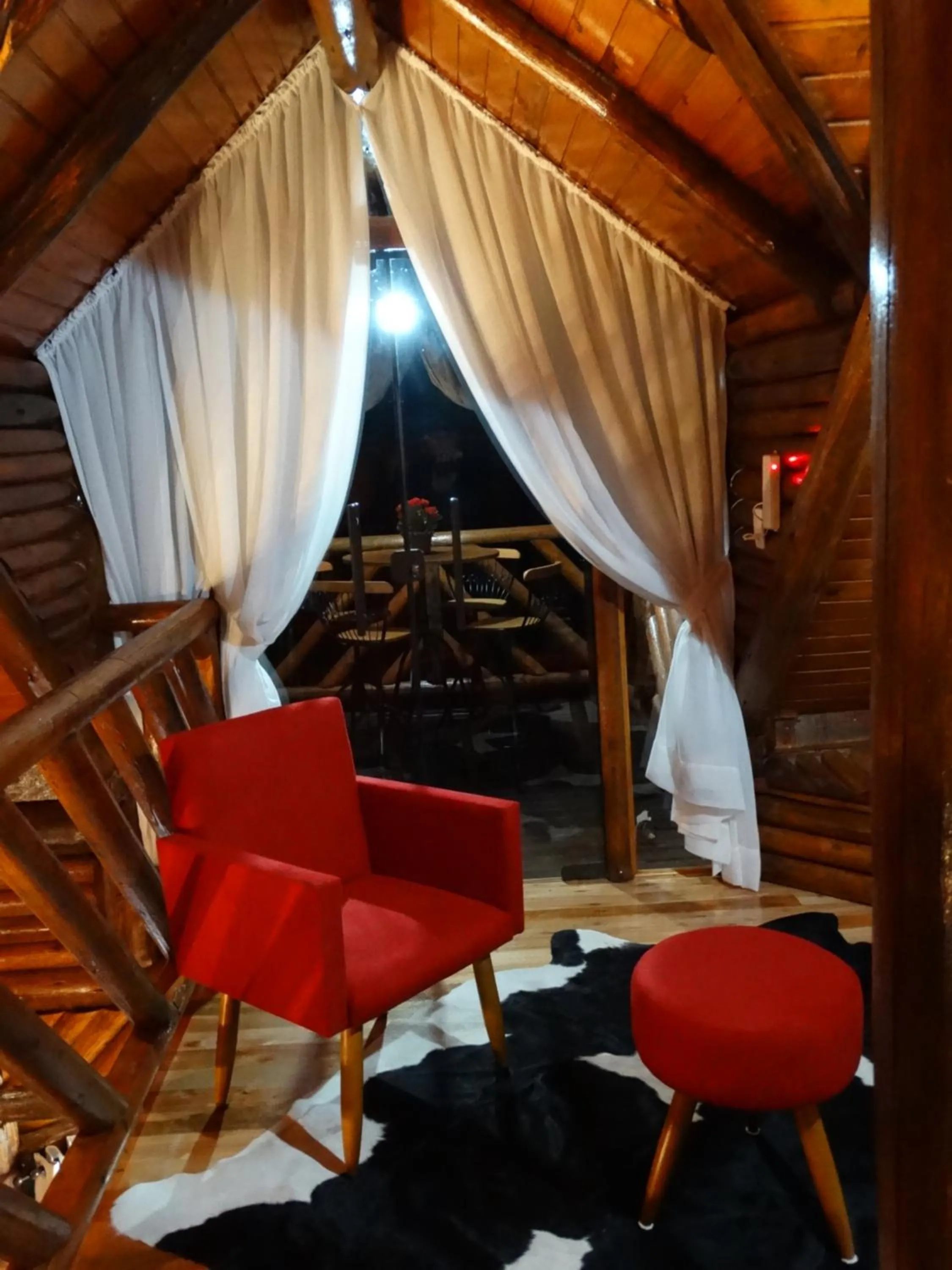 Seating area in Pousada Recanto dos Pôneis Rio Rufino Urubici