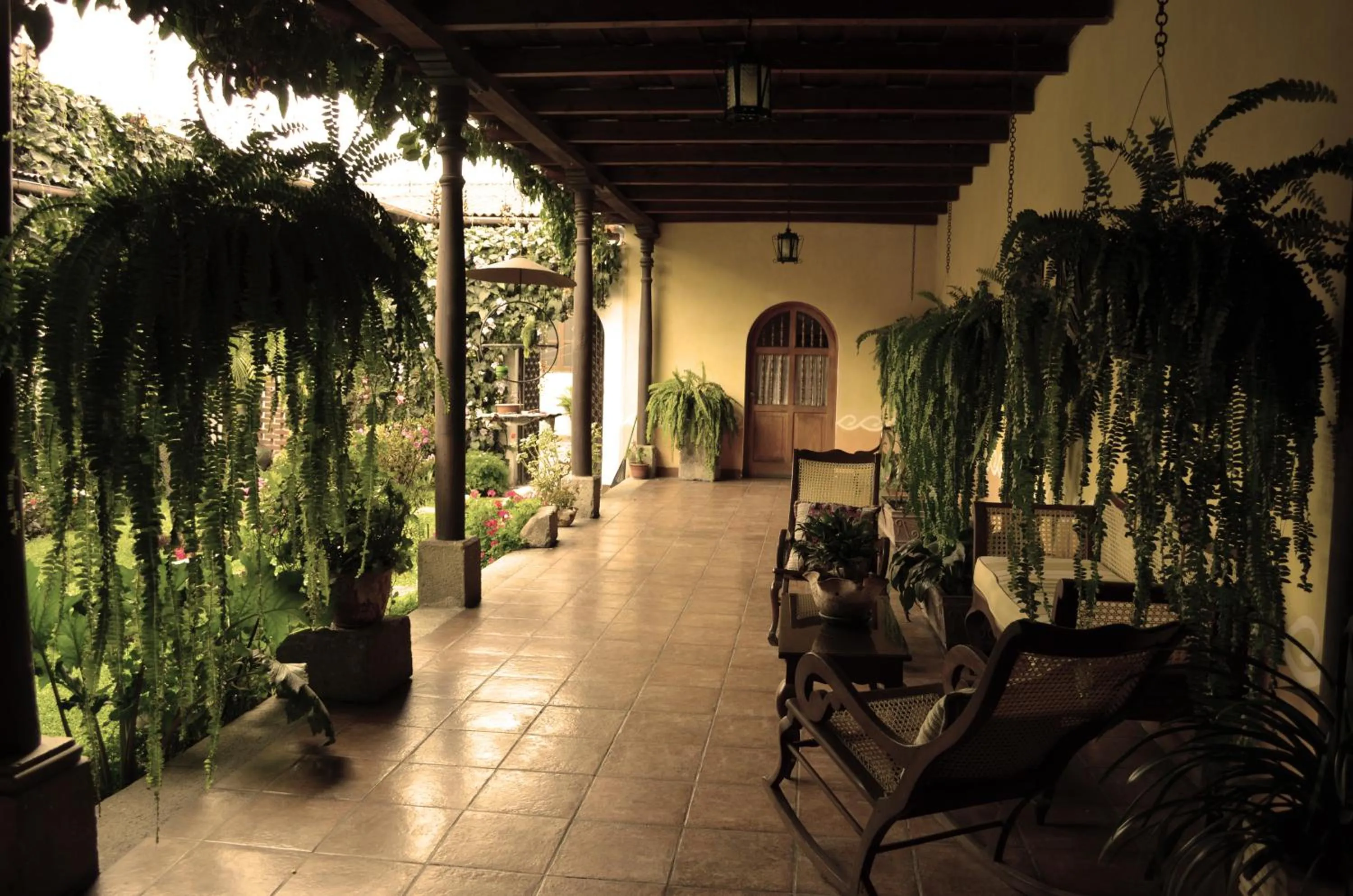 Patio in Hotel Aurora