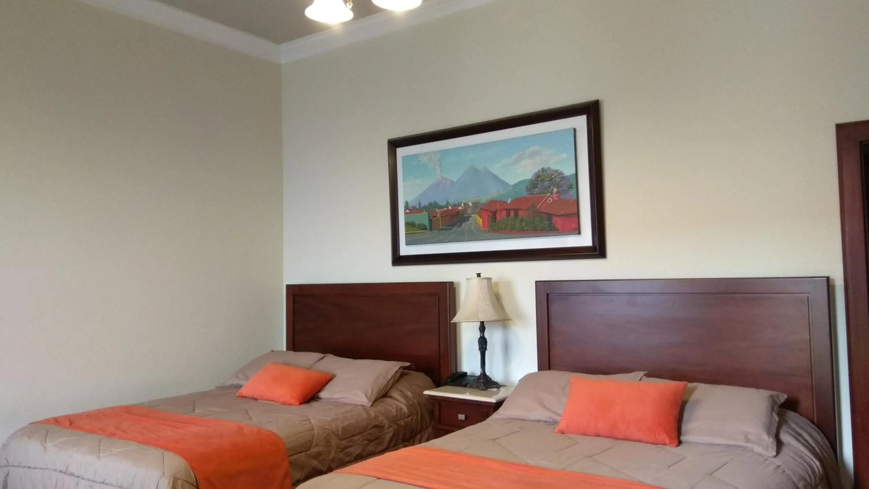 Decorative detail, Bed in Hotel Aurora