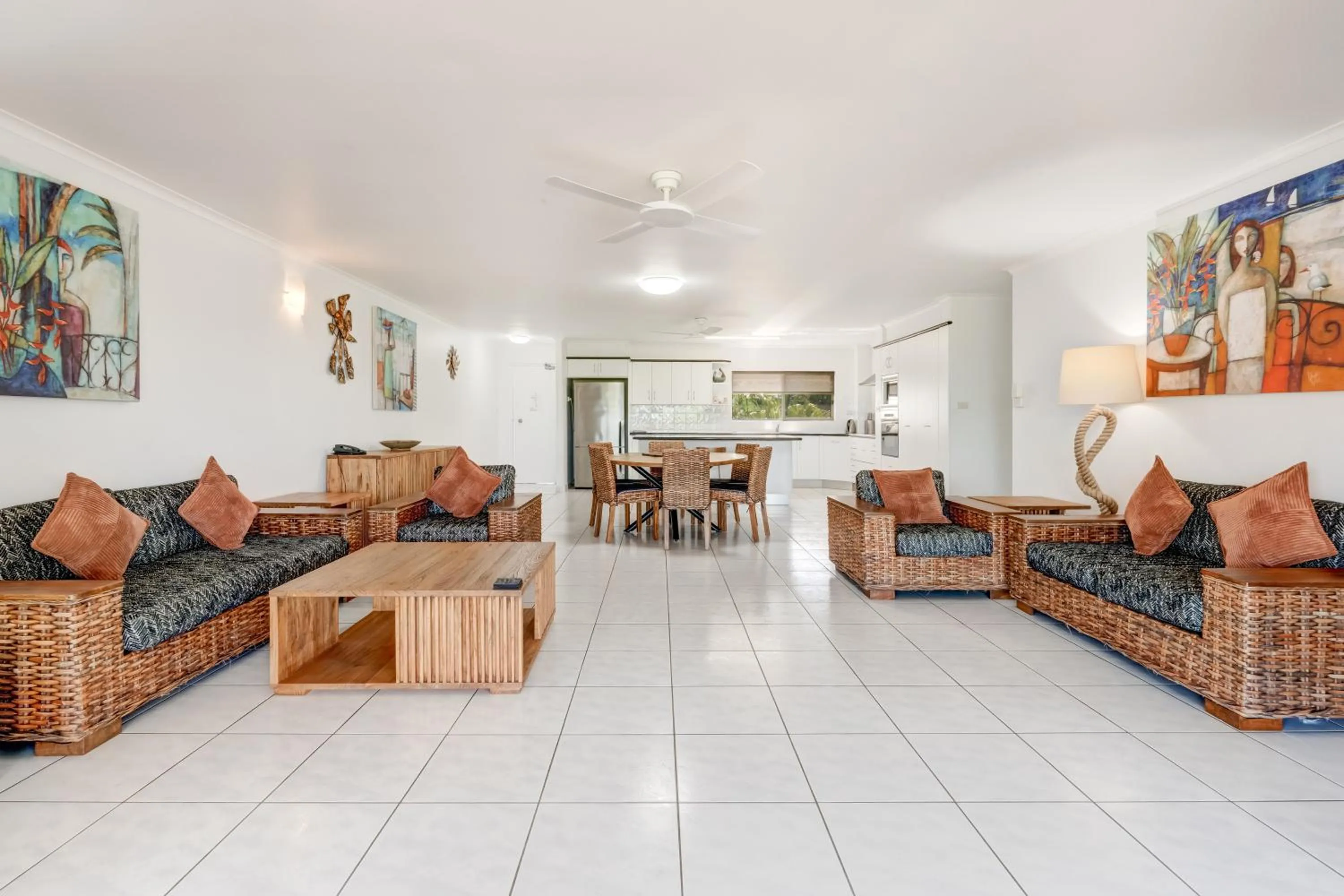 Living room in Roydon Beachfront Apartments