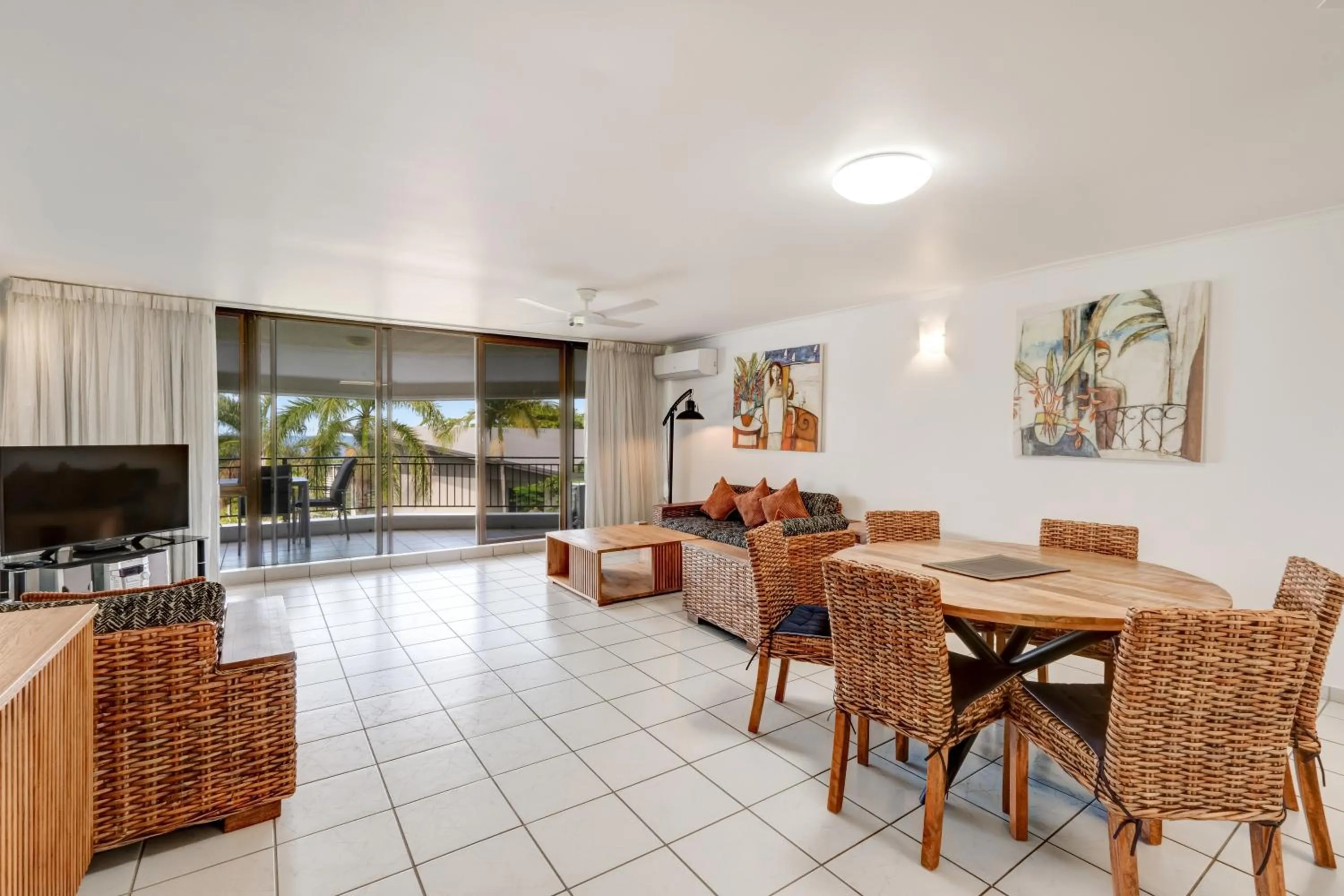 Living room in Roydon Beachfront Apartments