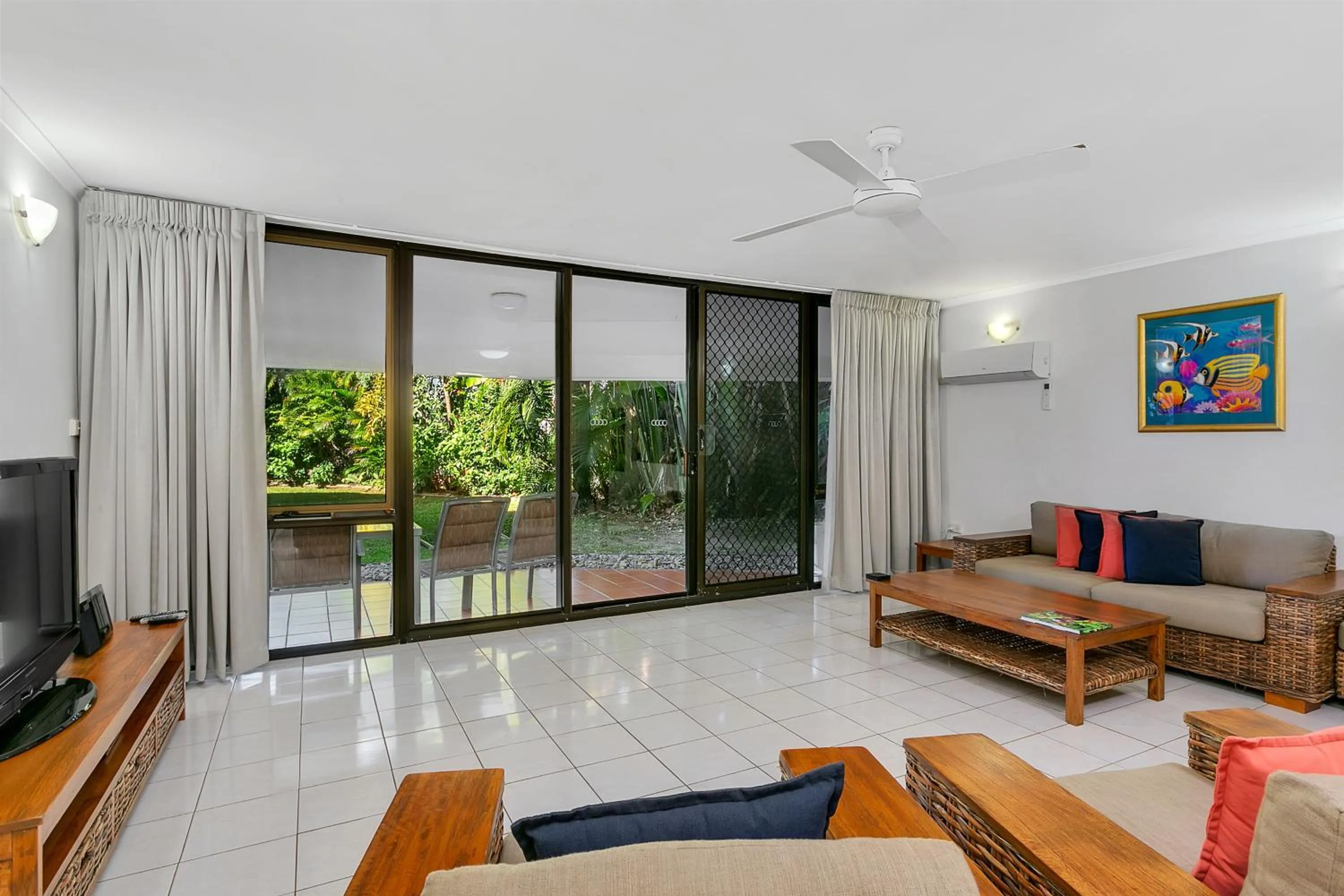 Living room in Roydon Beachfront Apartments