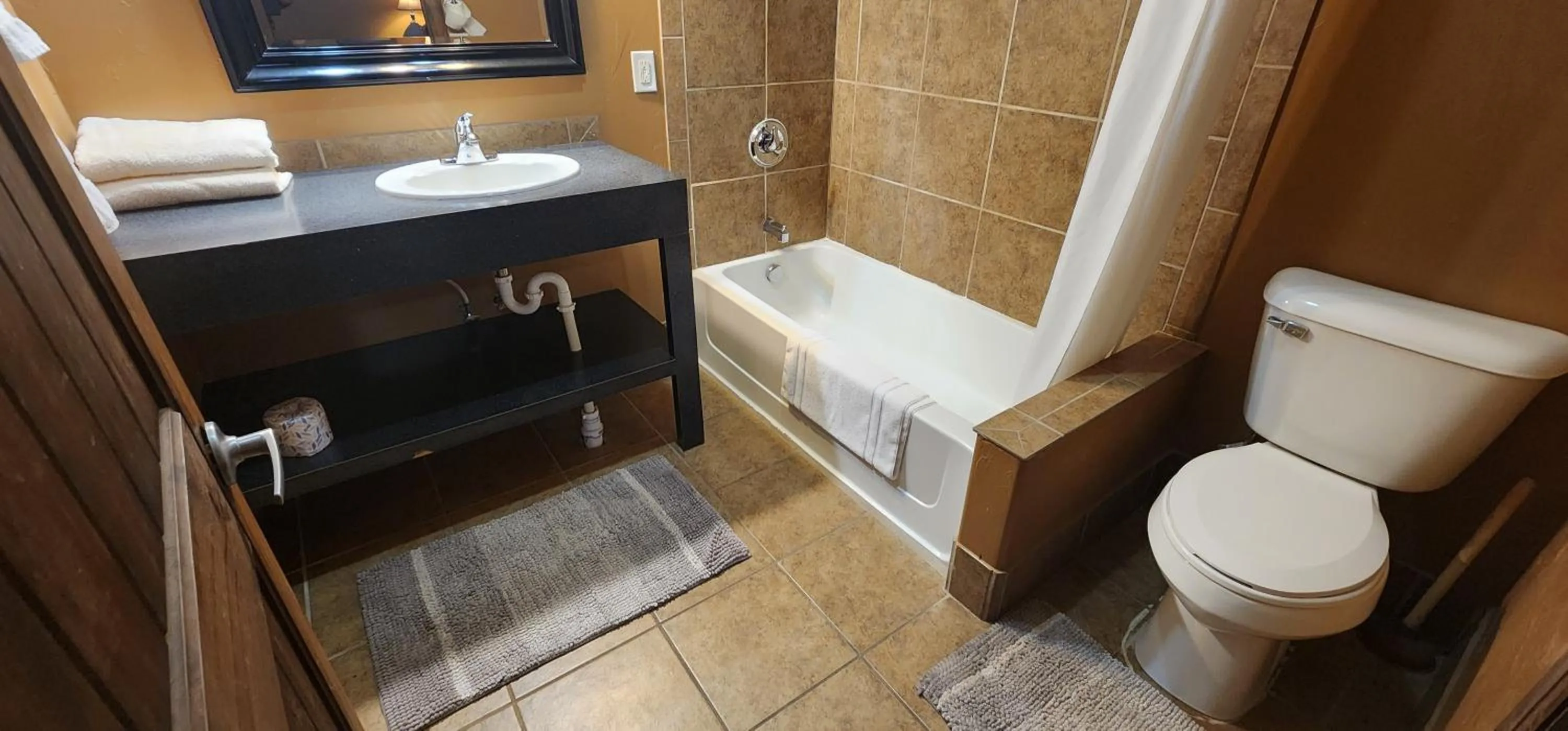 Shower in Circle R Motel