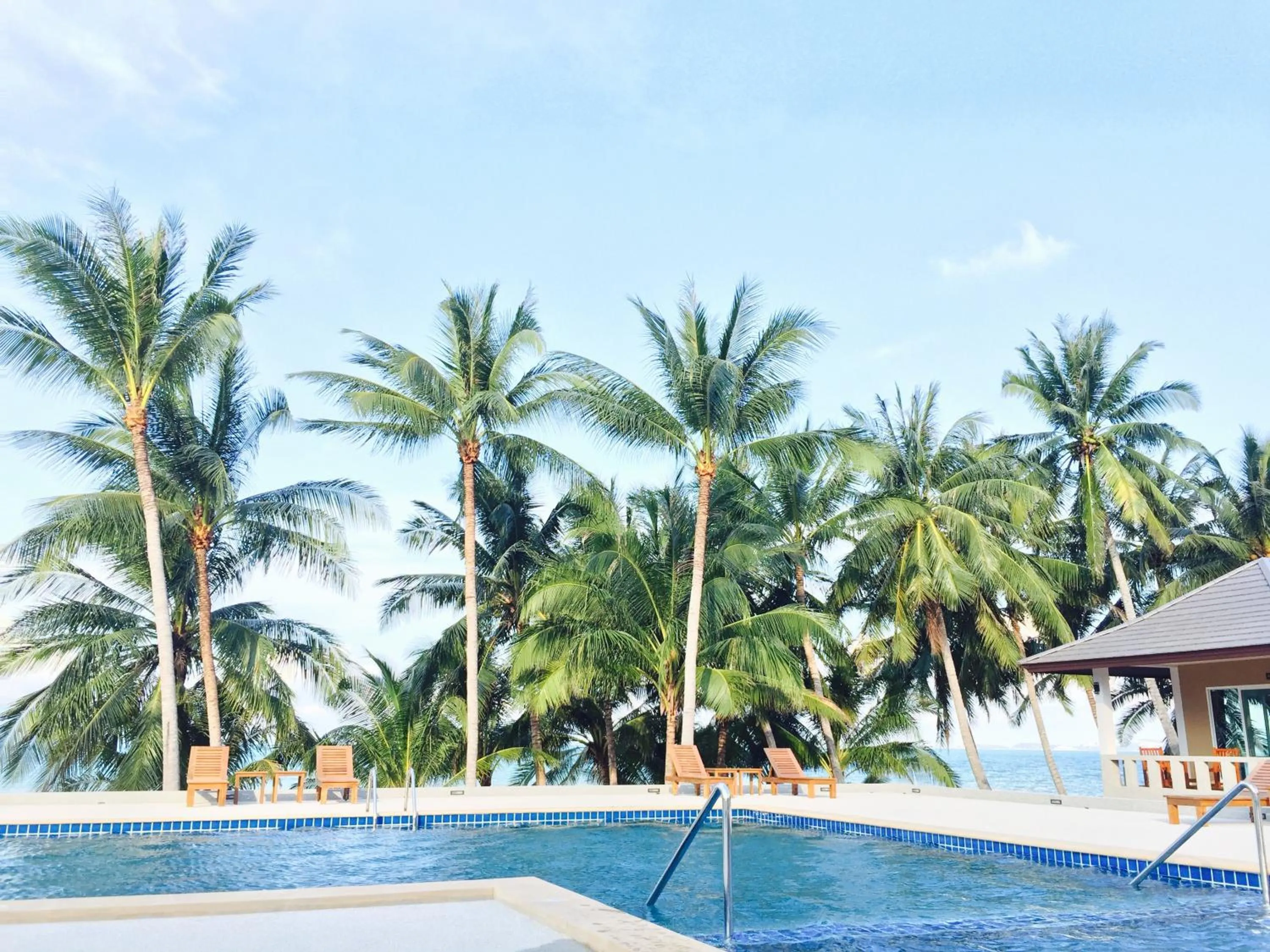 Pool view in Shangrilah Bungalow