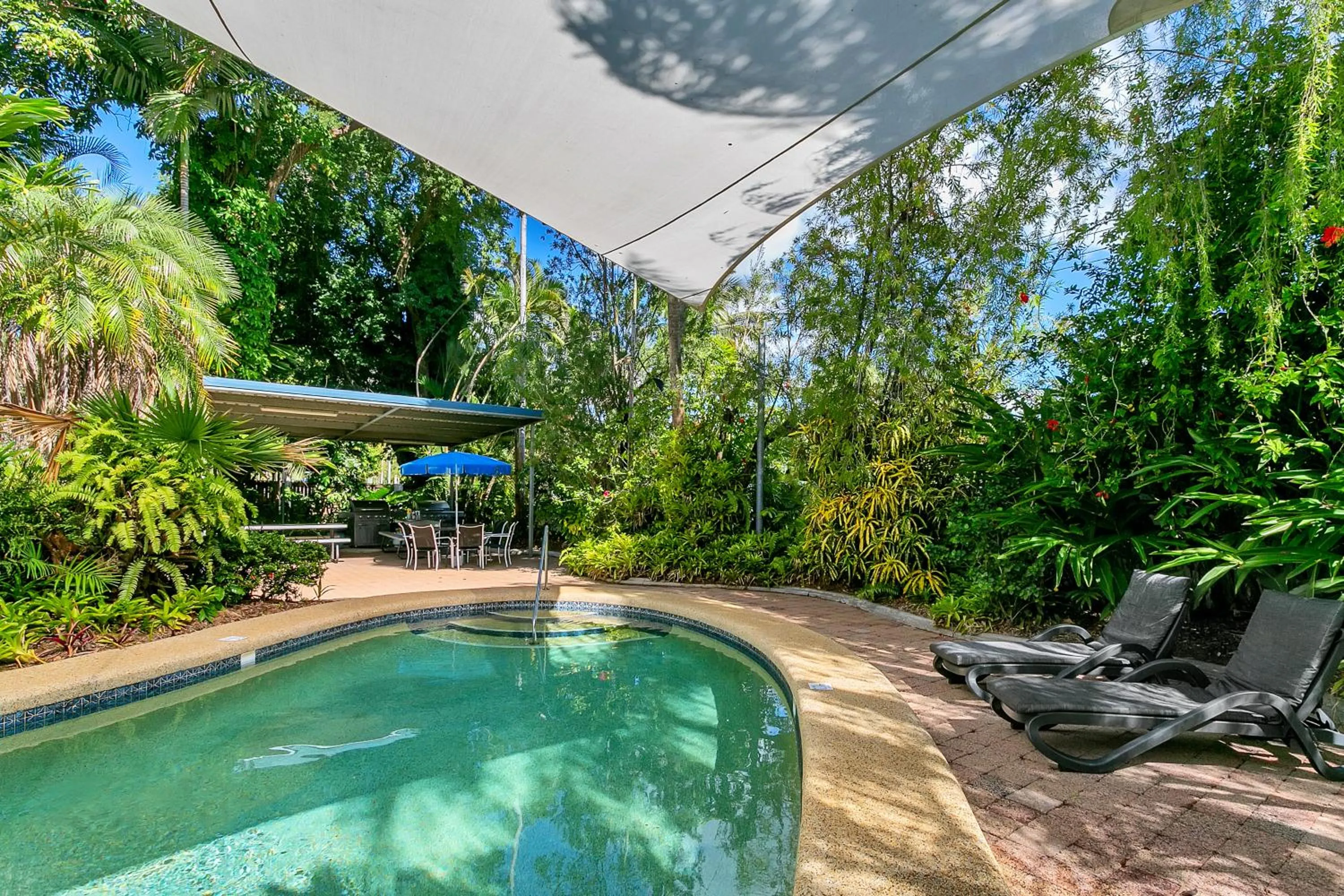 BBQ facilities in Beachfront Apartments on Trinity Beach