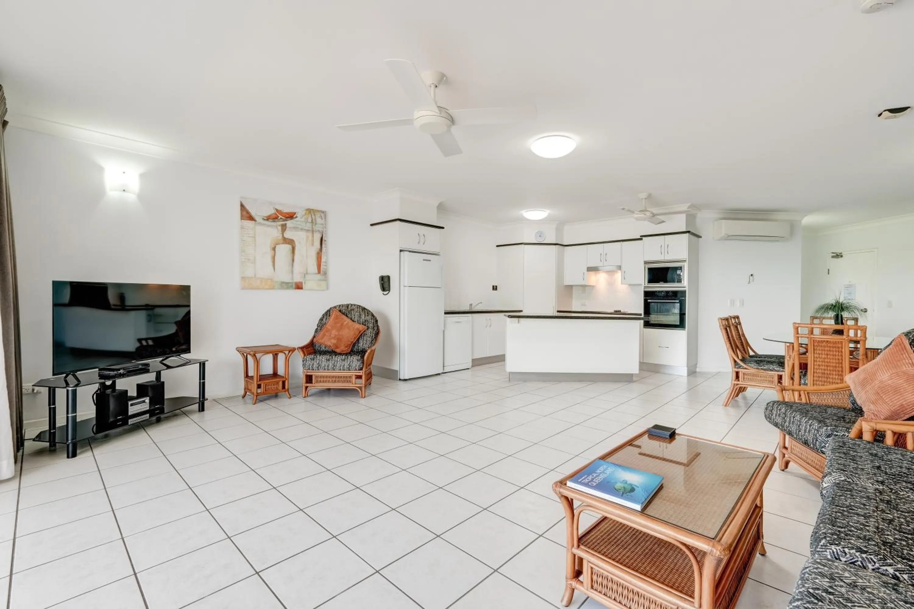 Living room in Beachfront Apartments on Trinity Beach