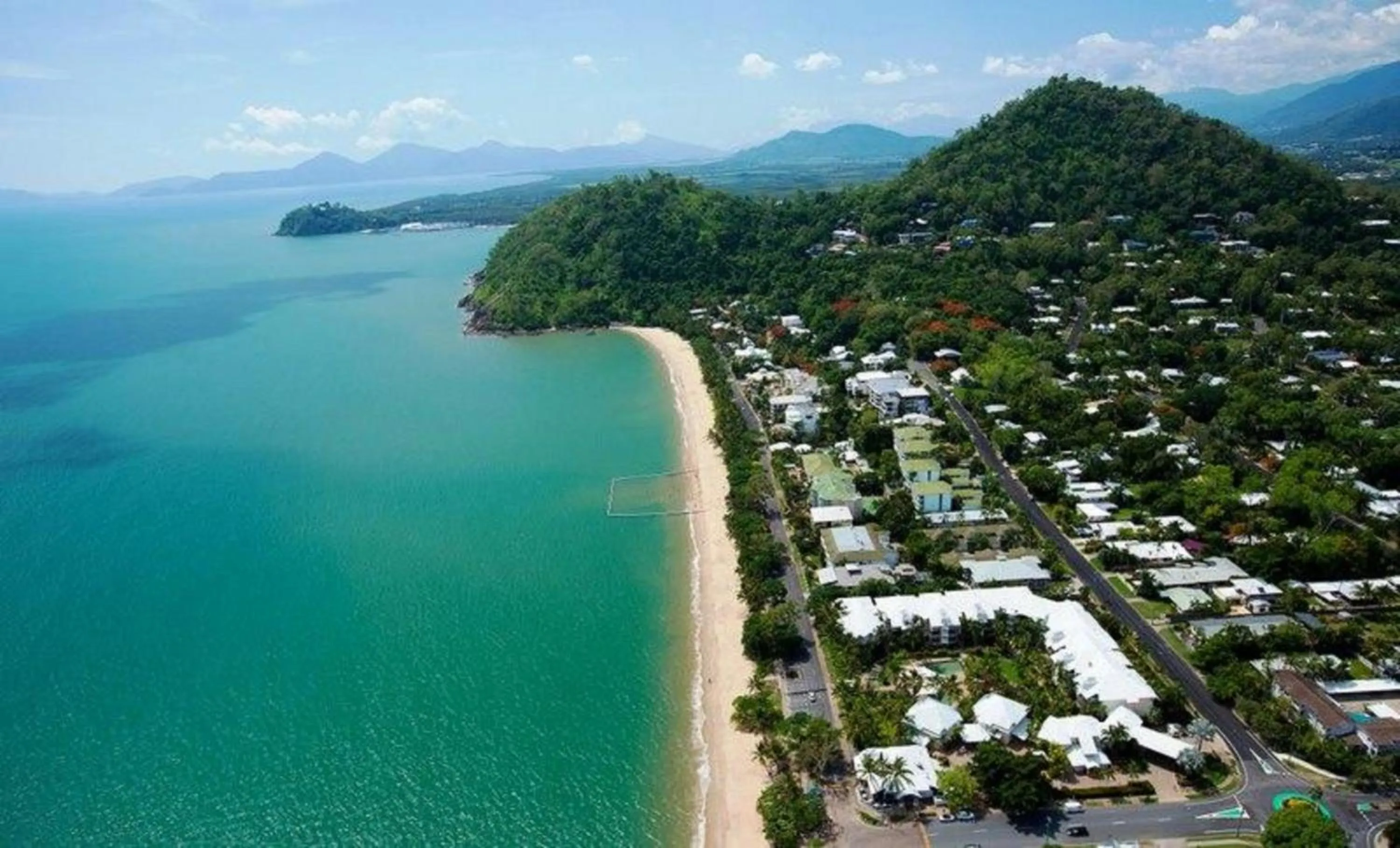 Bird's eye view in Beachfront Apartments on Trinity Beach