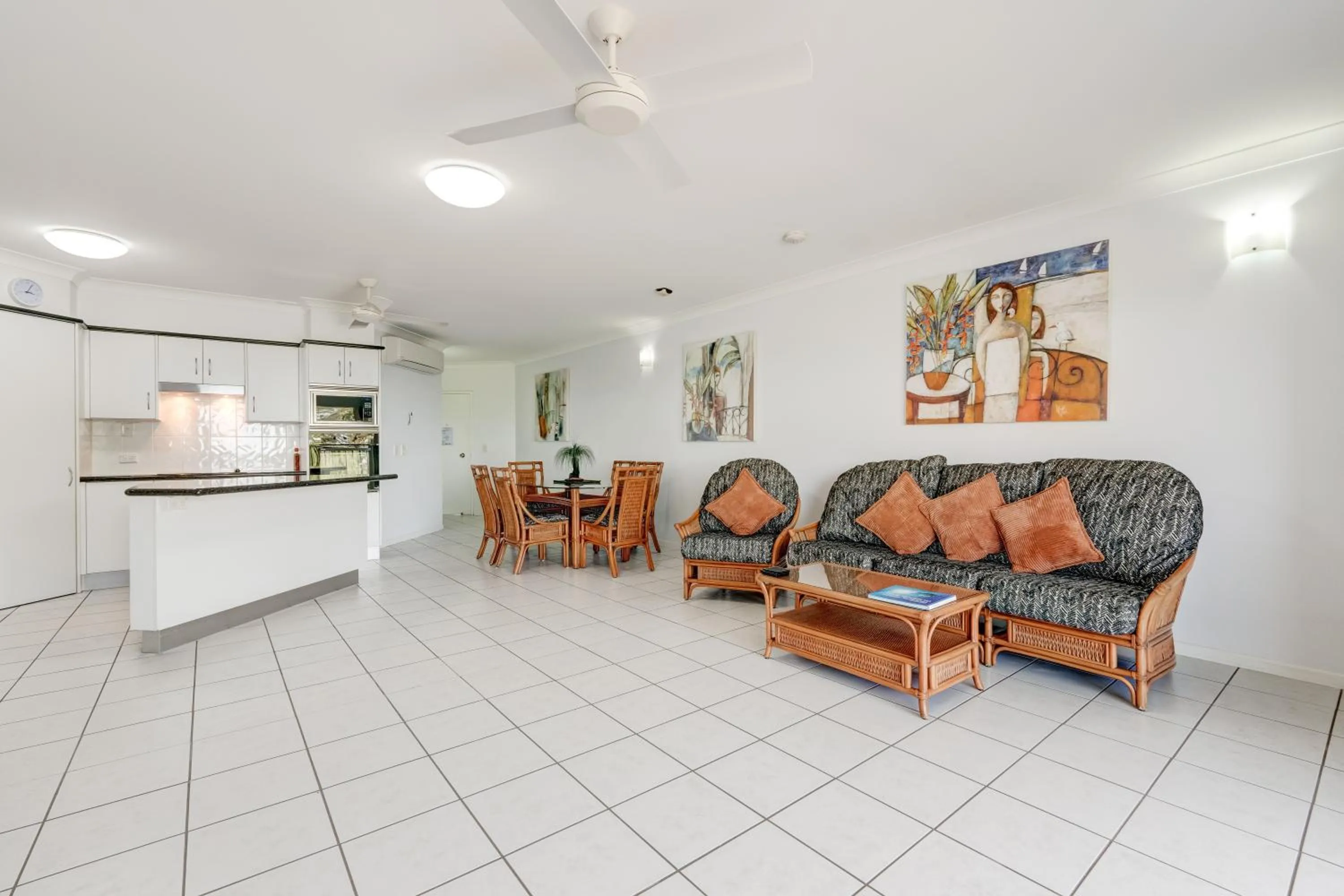 Living room in Beachfront Apartments on Trinity Beach