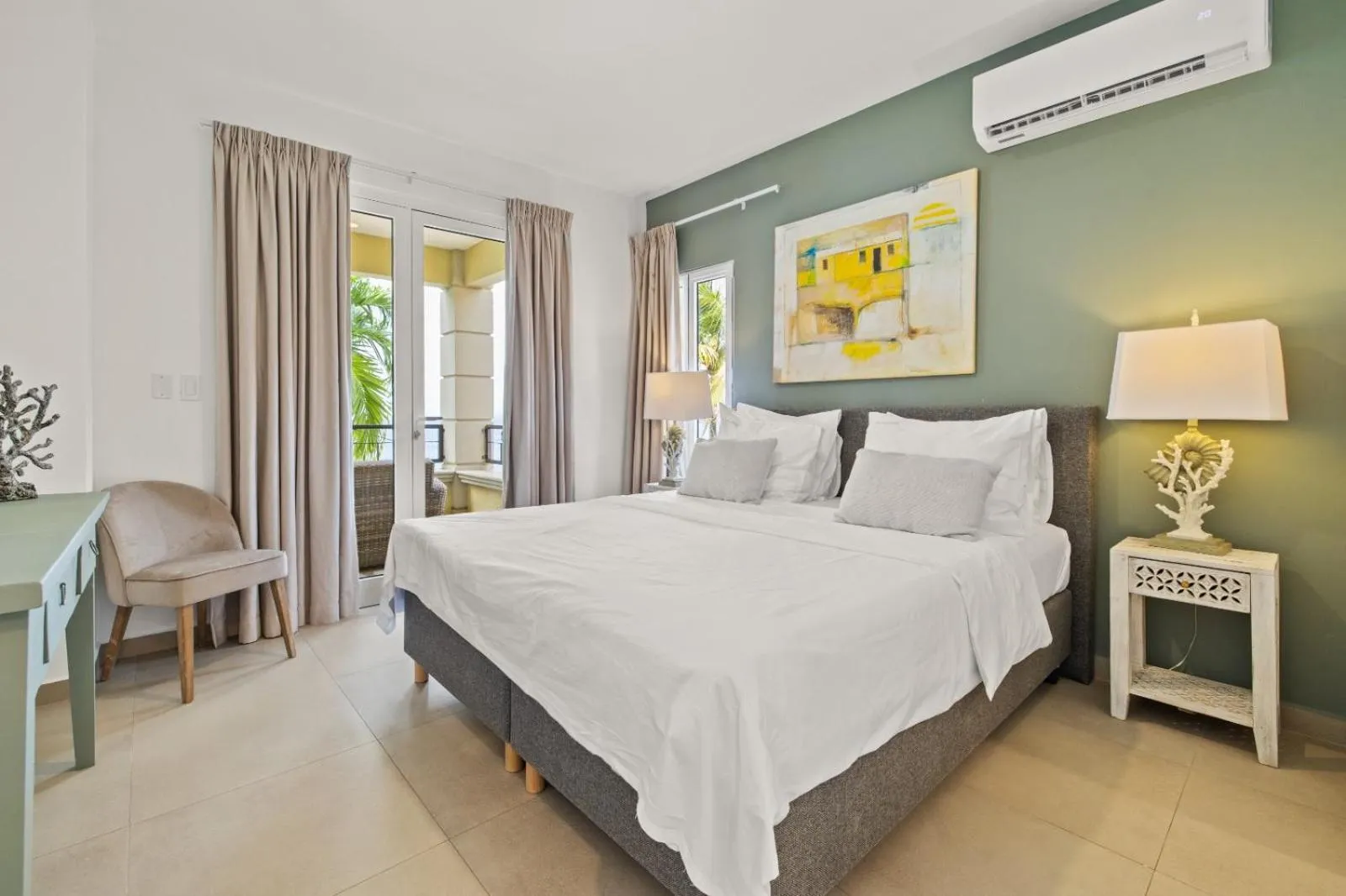 Bed in The Bellafonte - Luxury Oceanfront Hotel