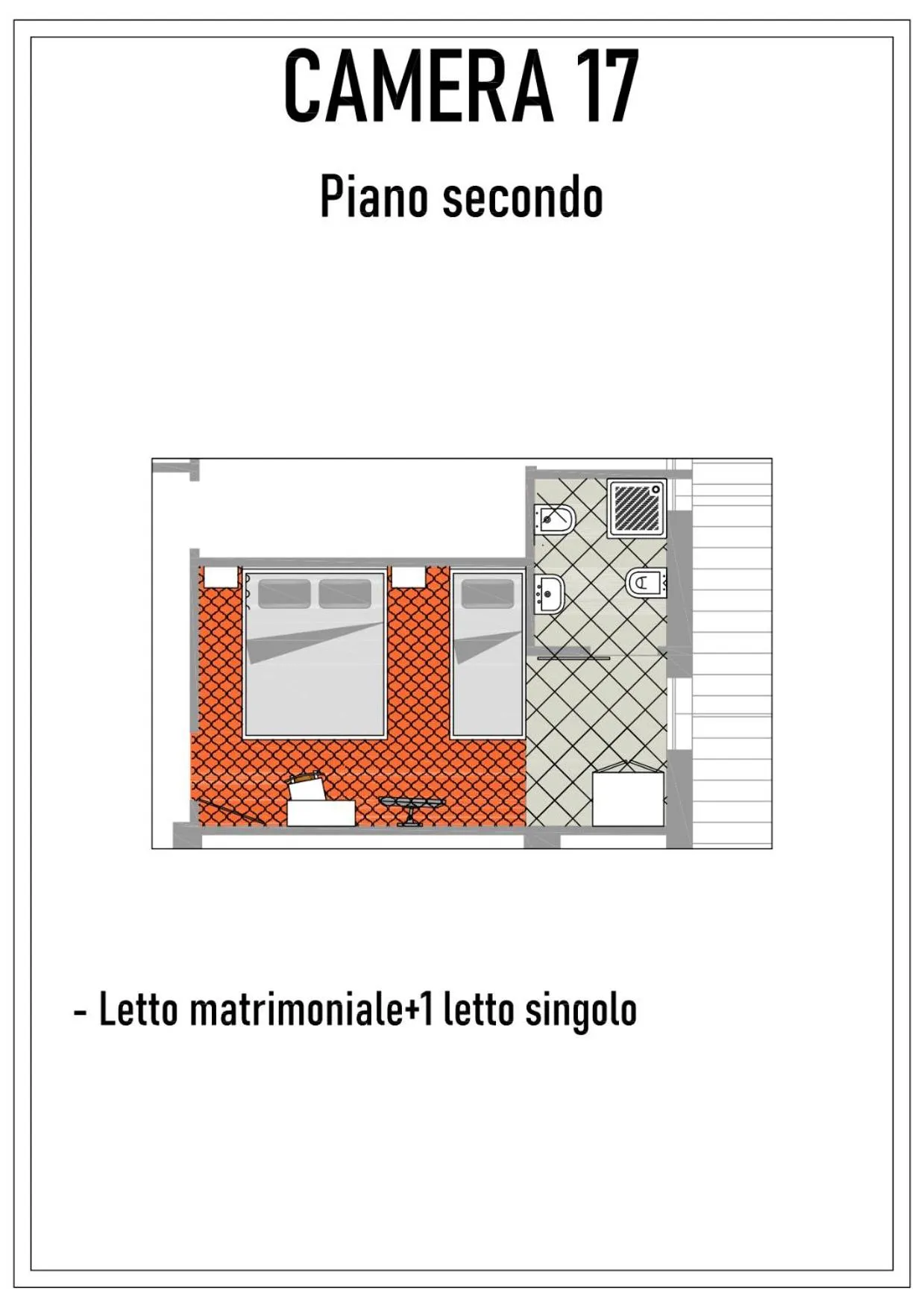 Floor plan in Acquaviva Experience B&B