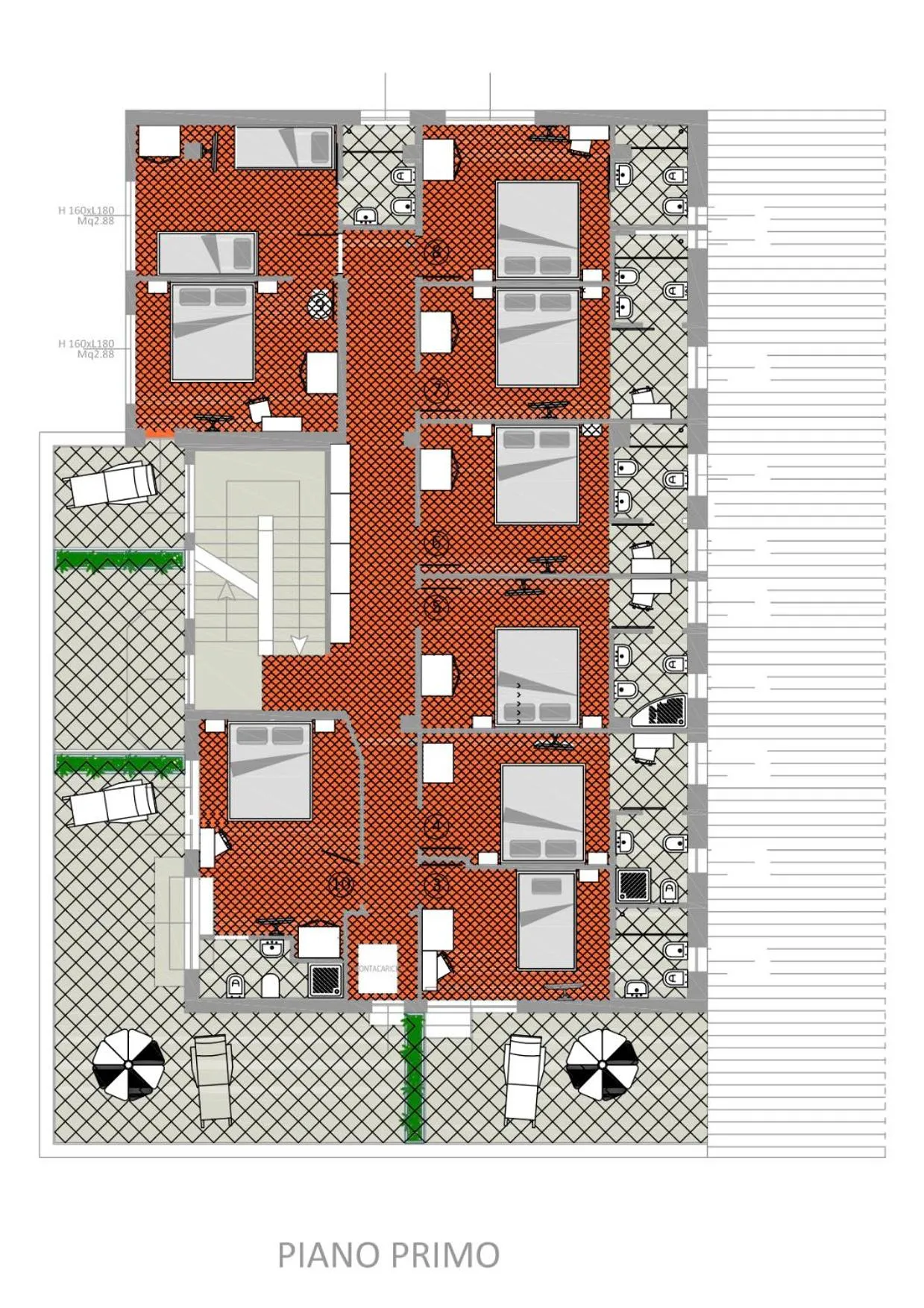 Floor plan in Acquaviva Experience B&B