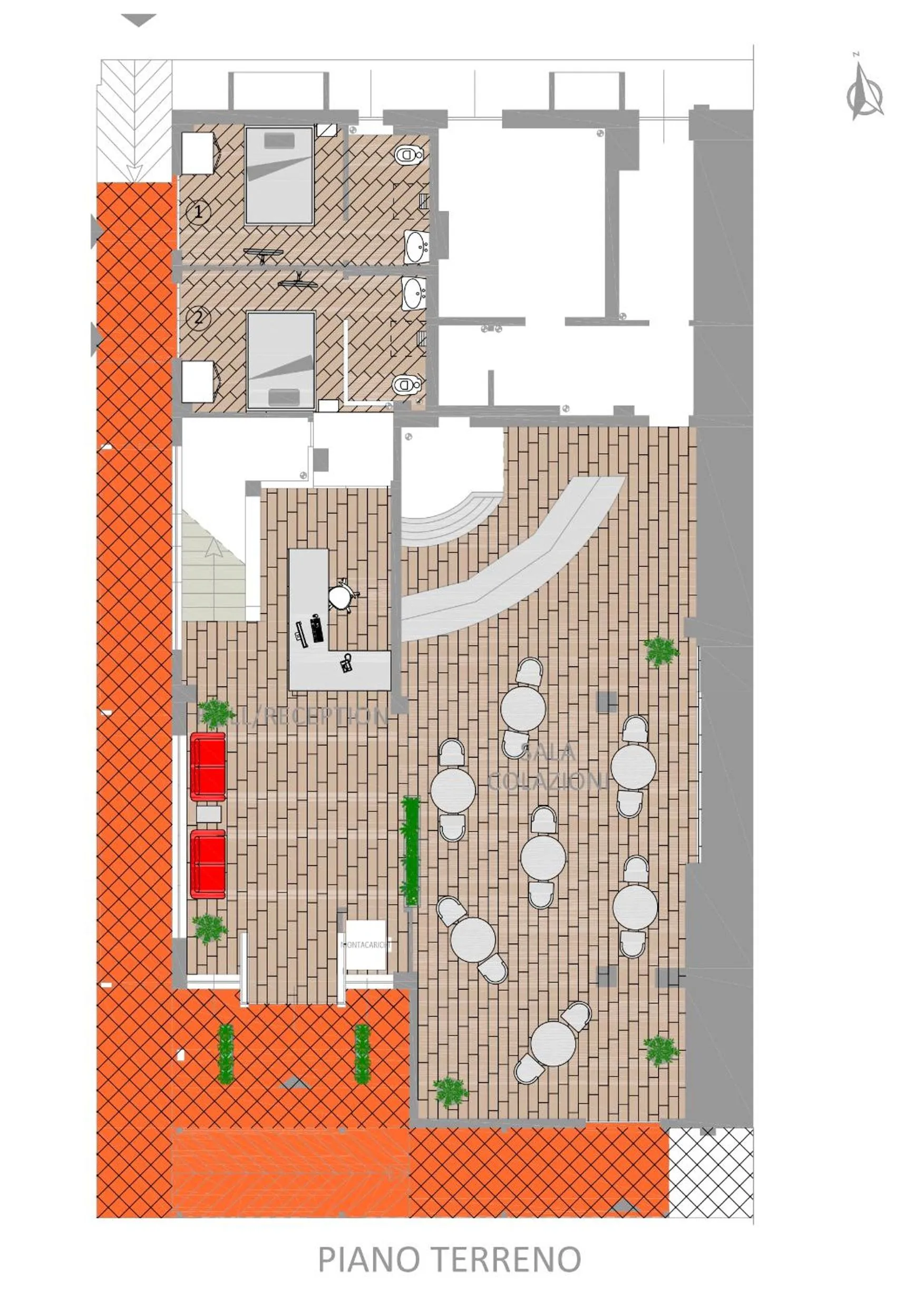 Floor plan in Acquaviva Experience B&B