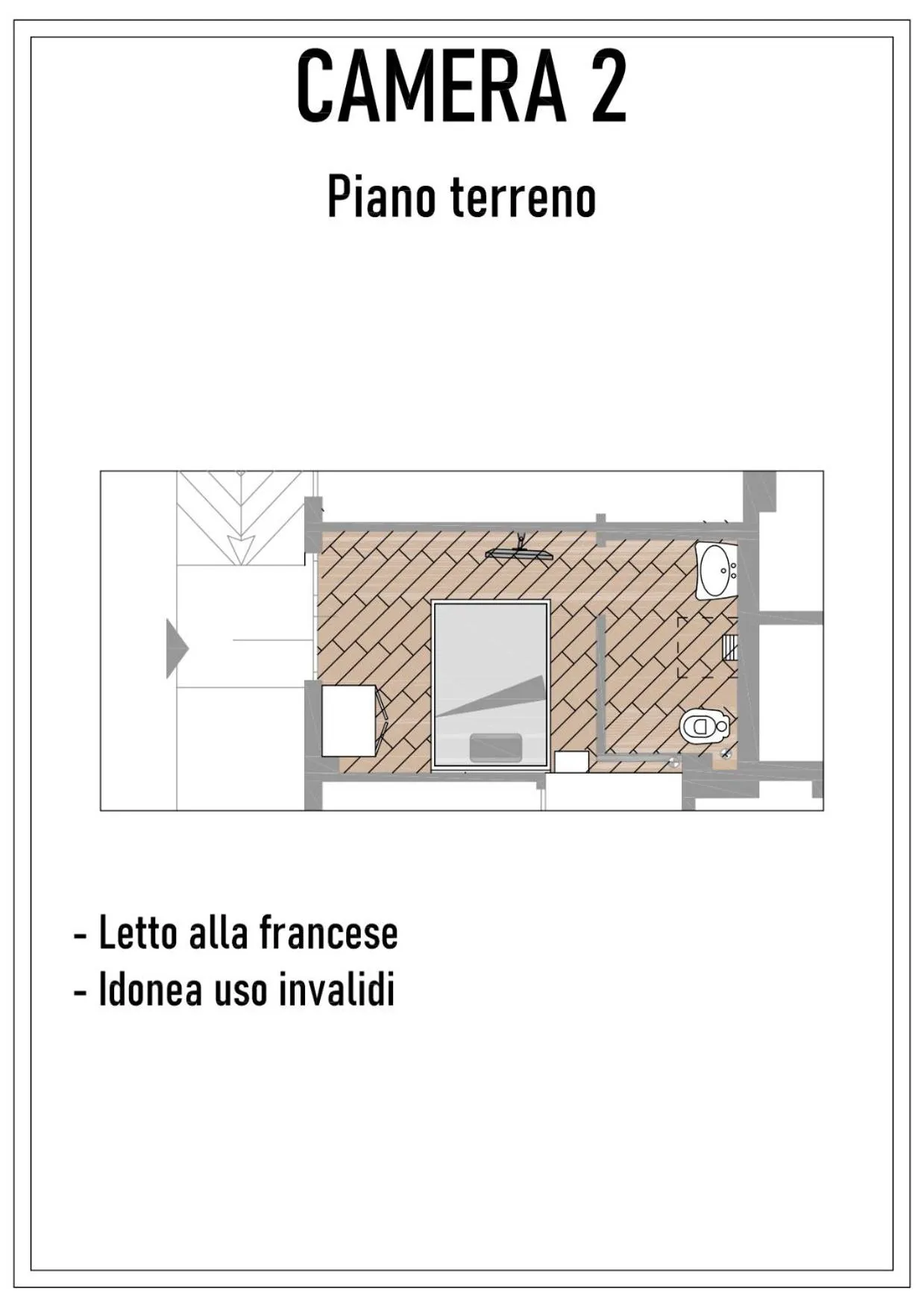 Floor plan in Acquaviva Experience B&B