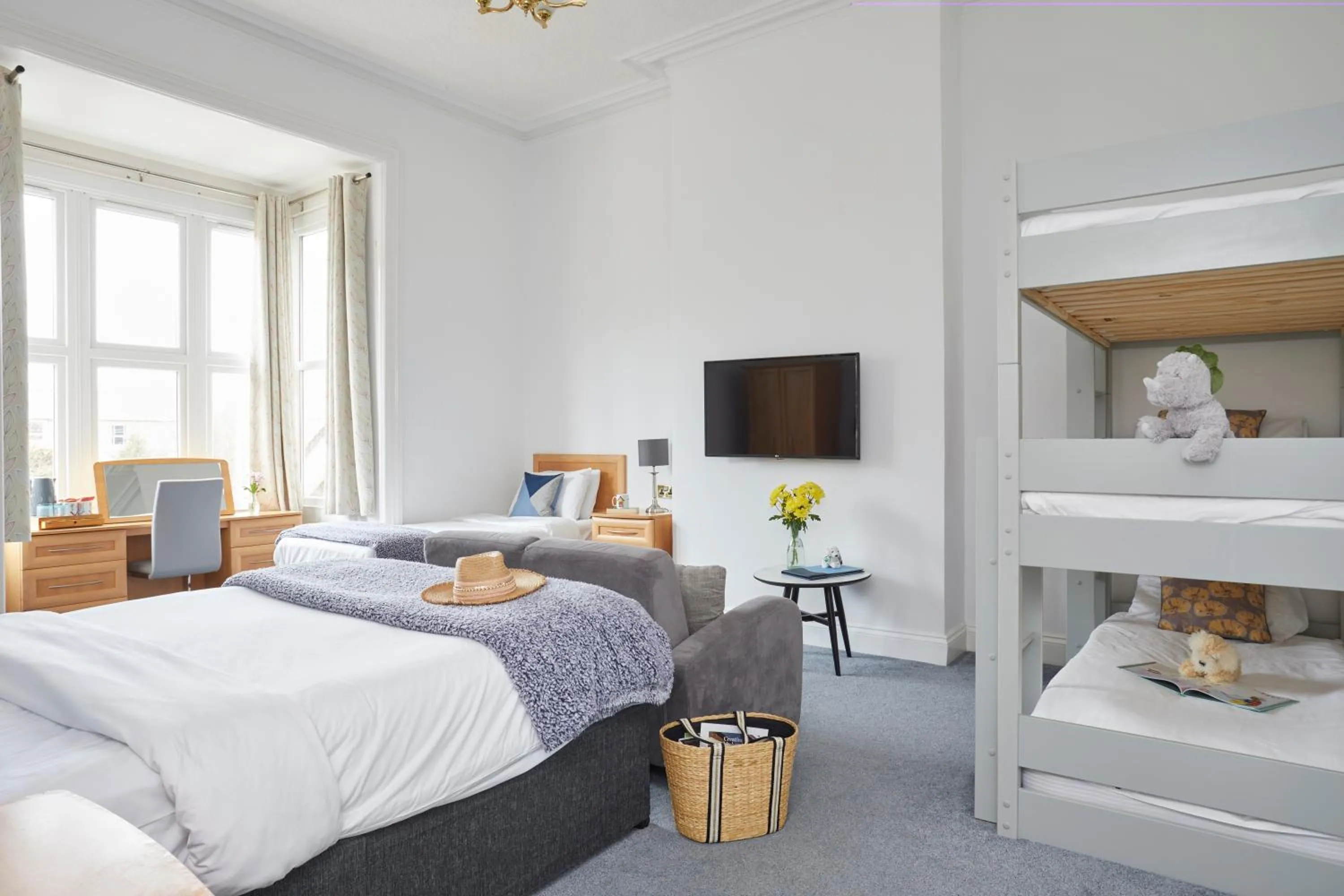 Bed in Luccombe Hall Hotel