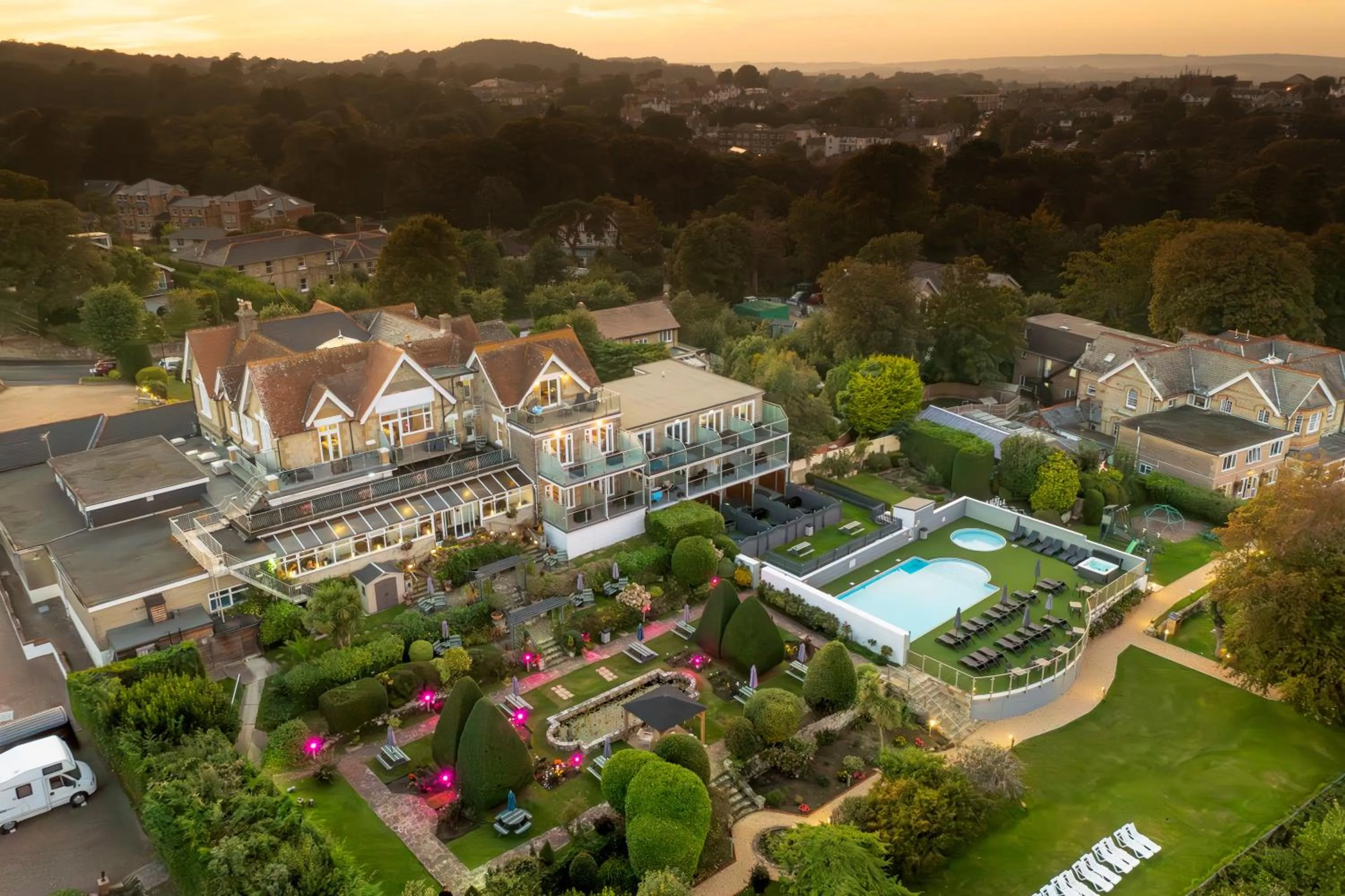 Property building in Luccombe Hall Hotel