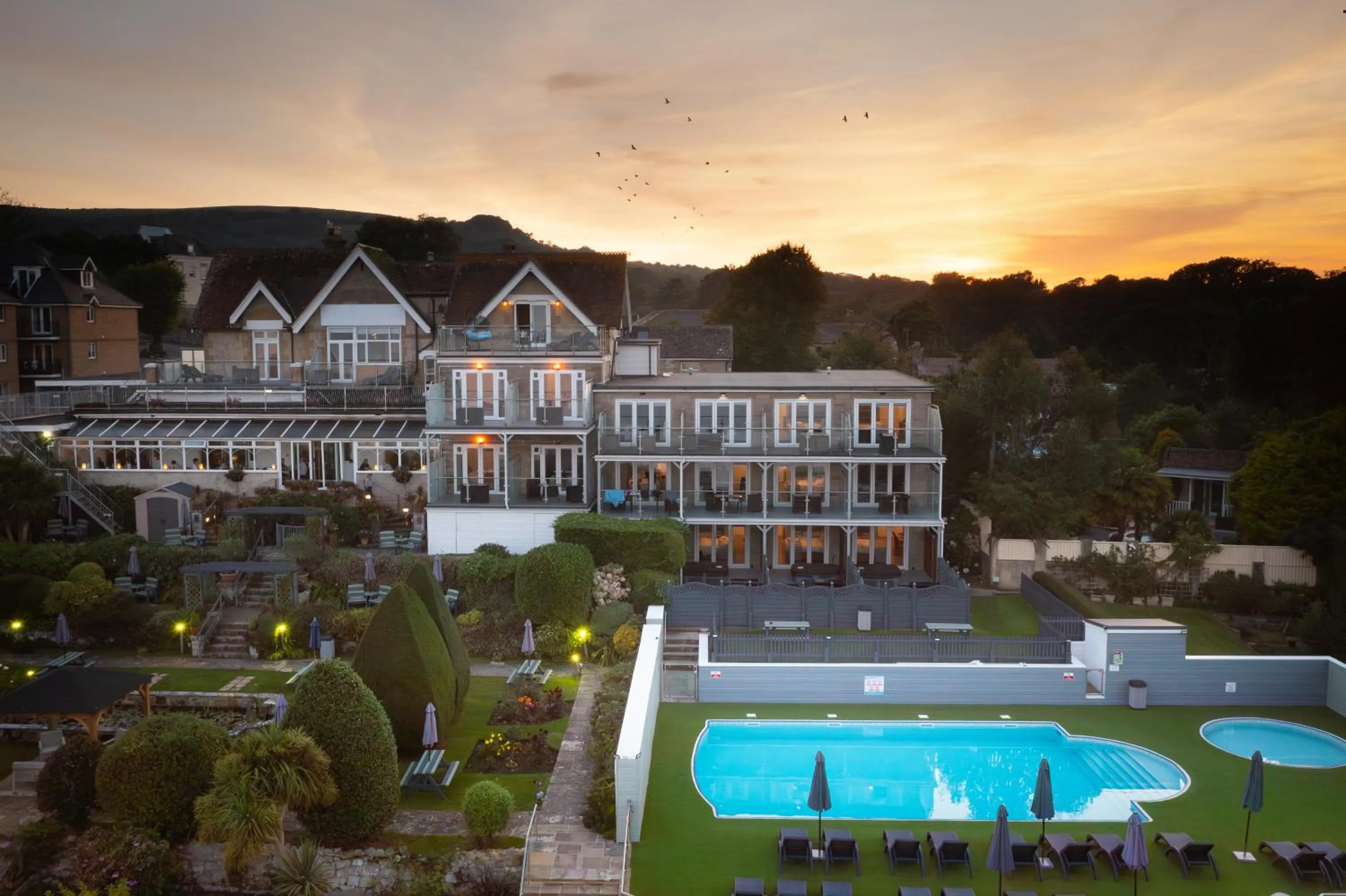 Property building in Luccombe Hall Hotel