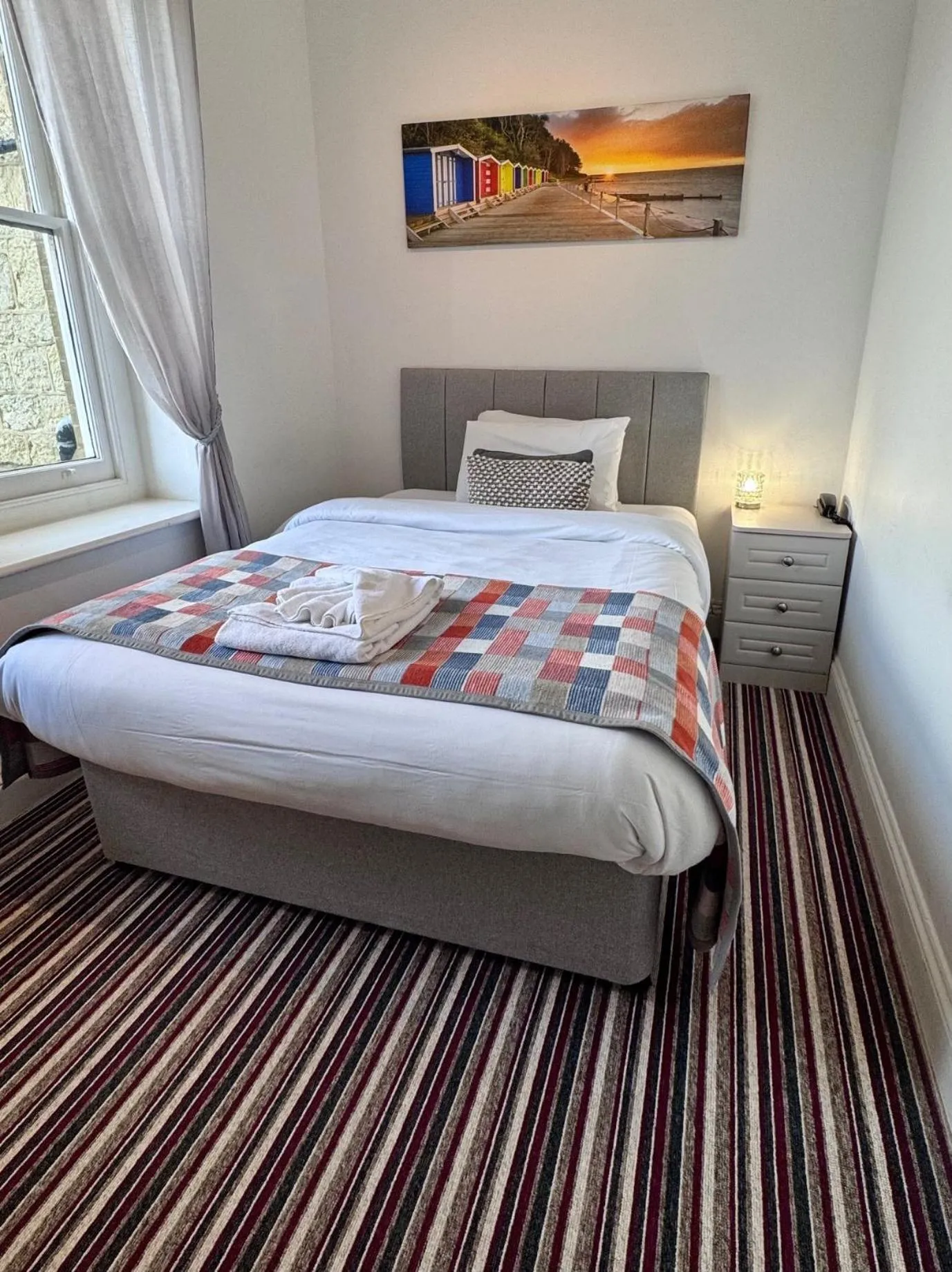 Bed in Luccombe Hall Hotel