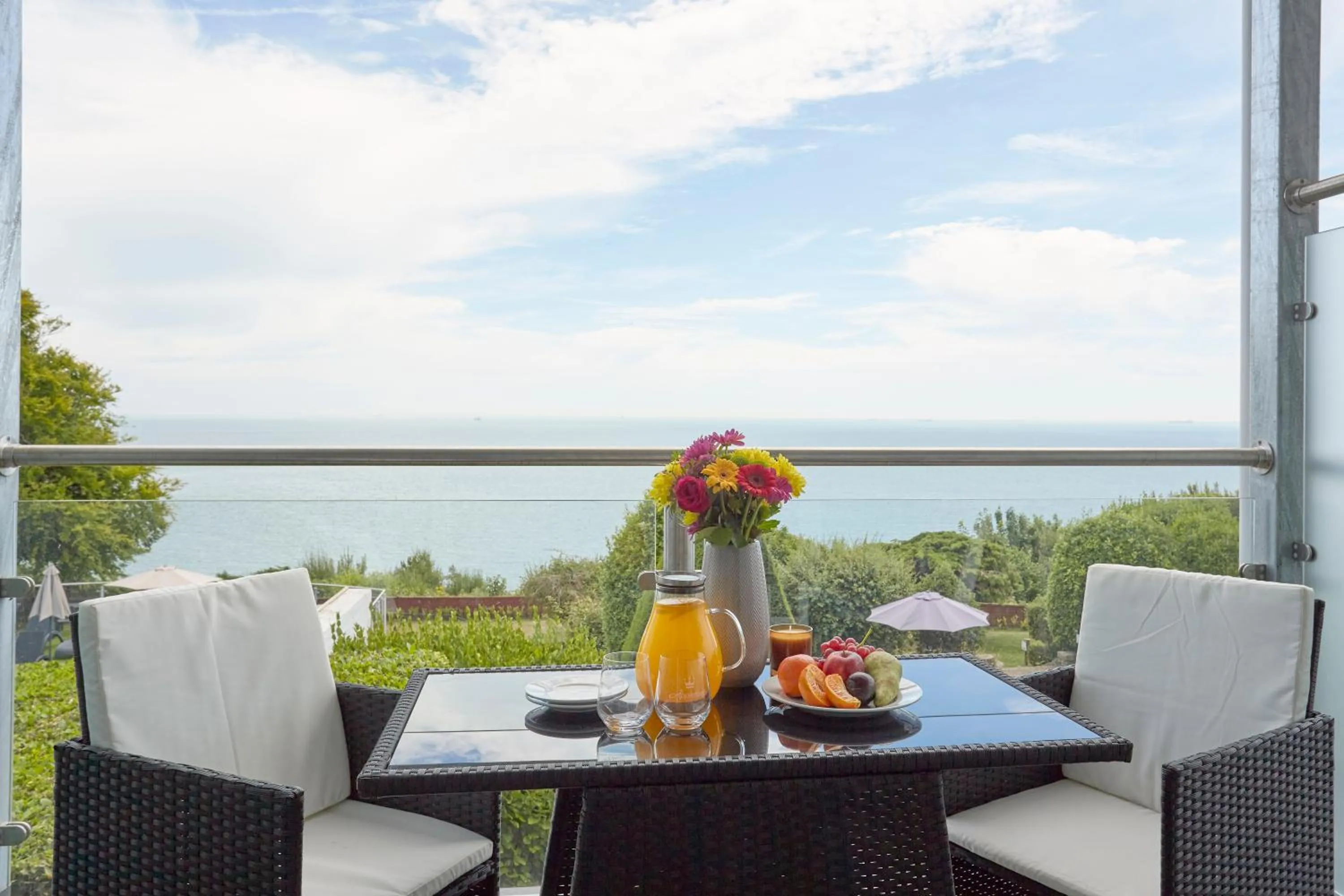 Sea view in Luccombe Hall Hotel