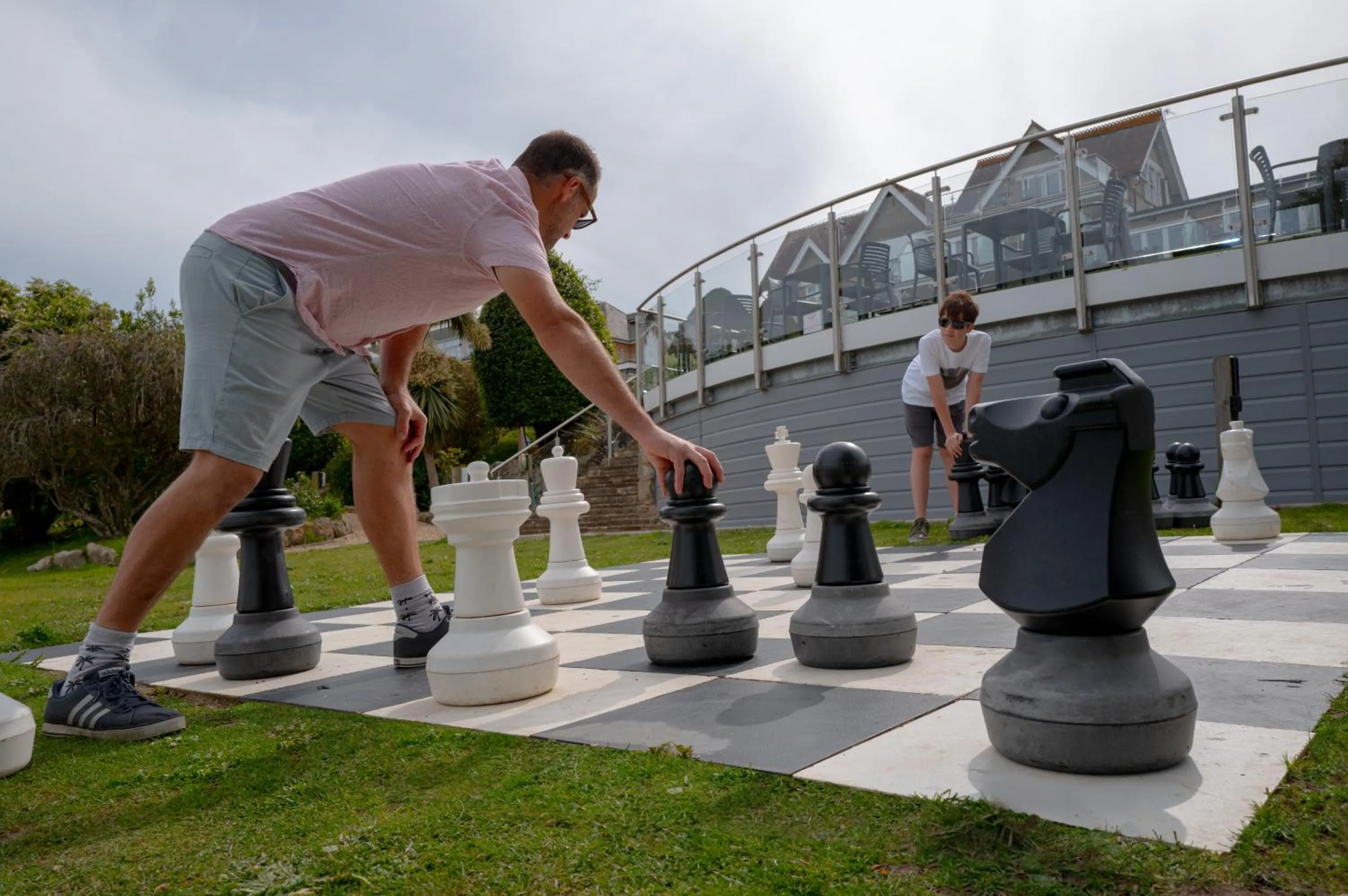 Children play ground in Luccombe Hall Hotel