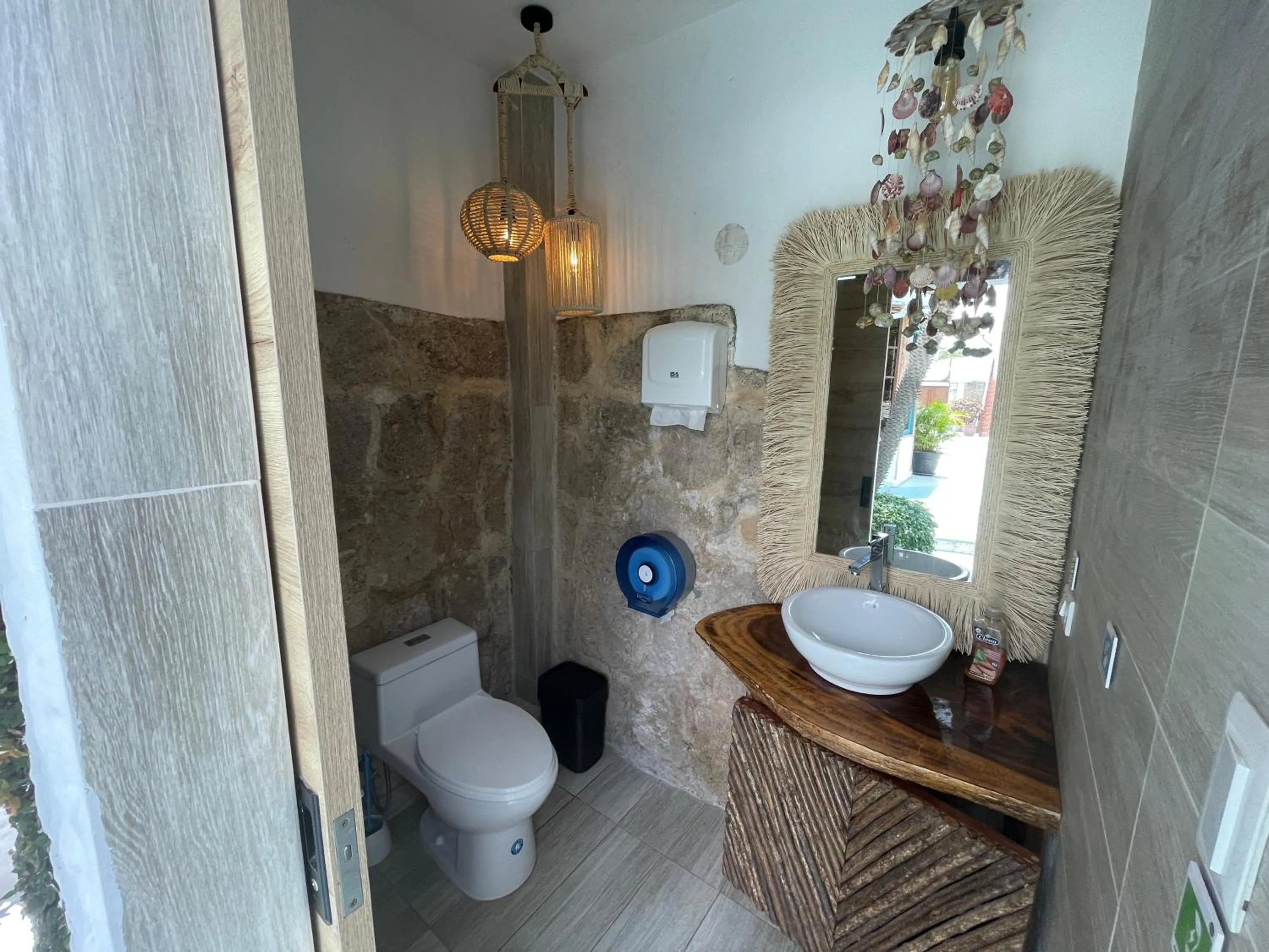 Bathroom in Hosteria Punta Blanca