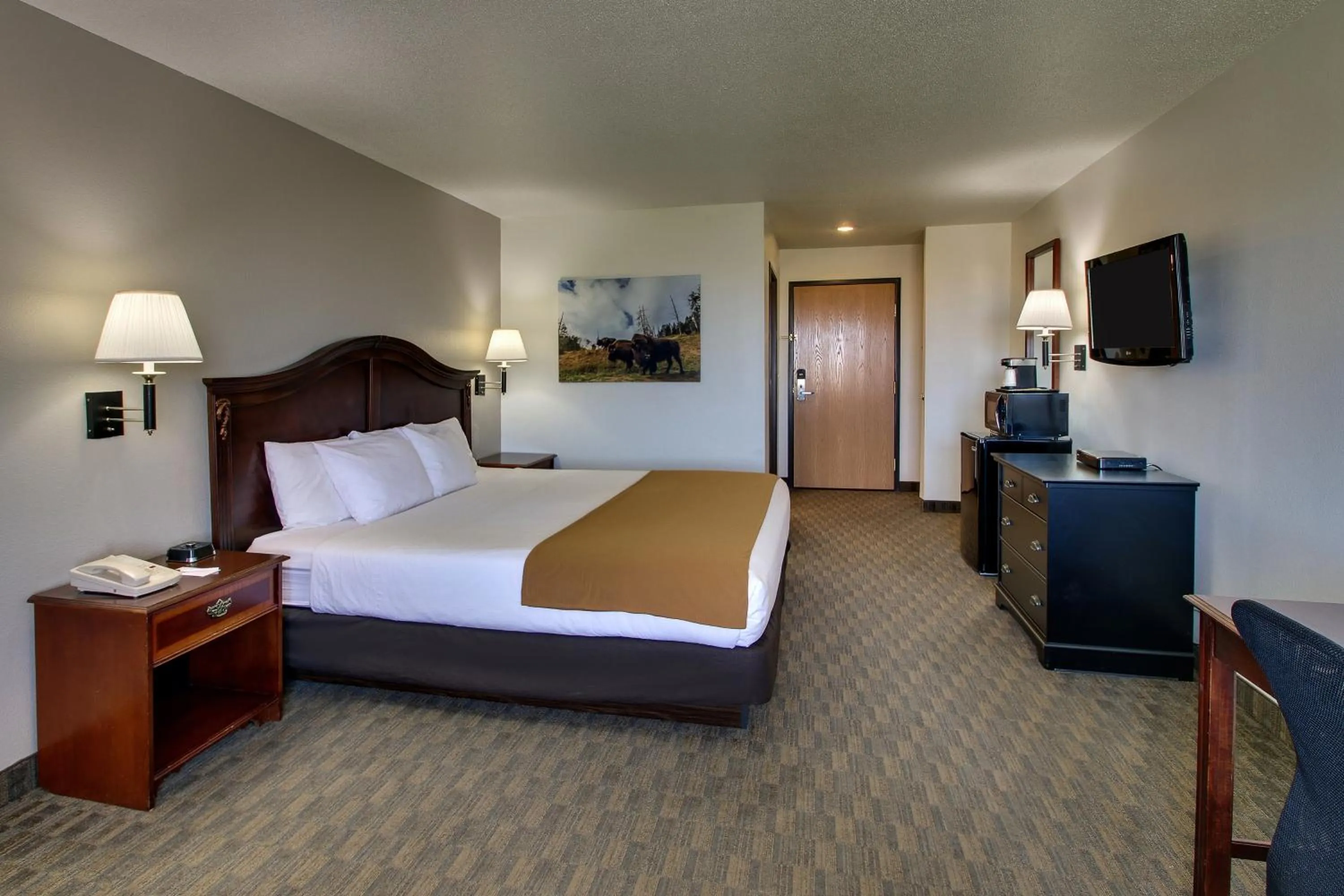 Bed in The Niobrara Lodge