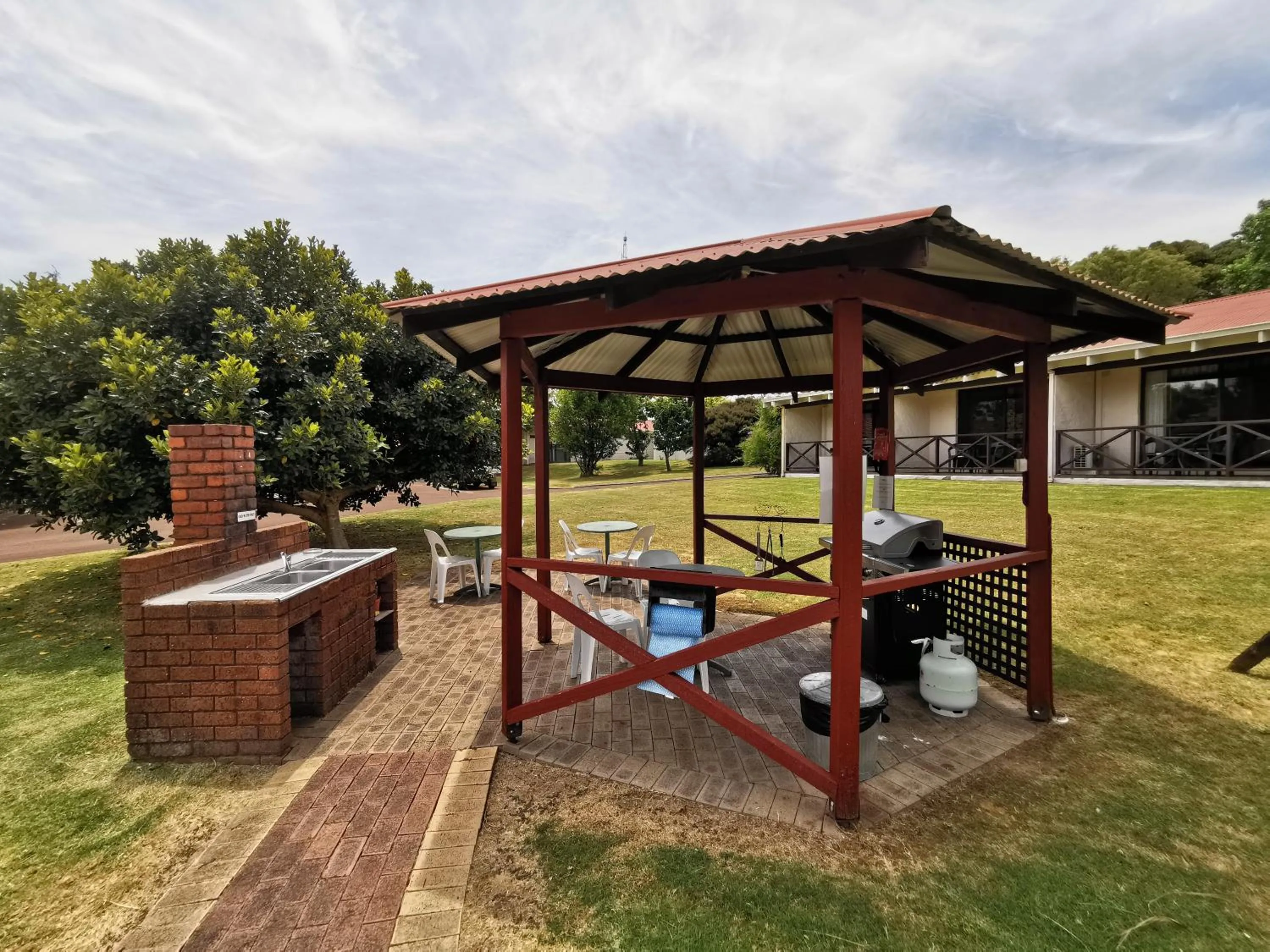 Patio in Karri Forest Motel