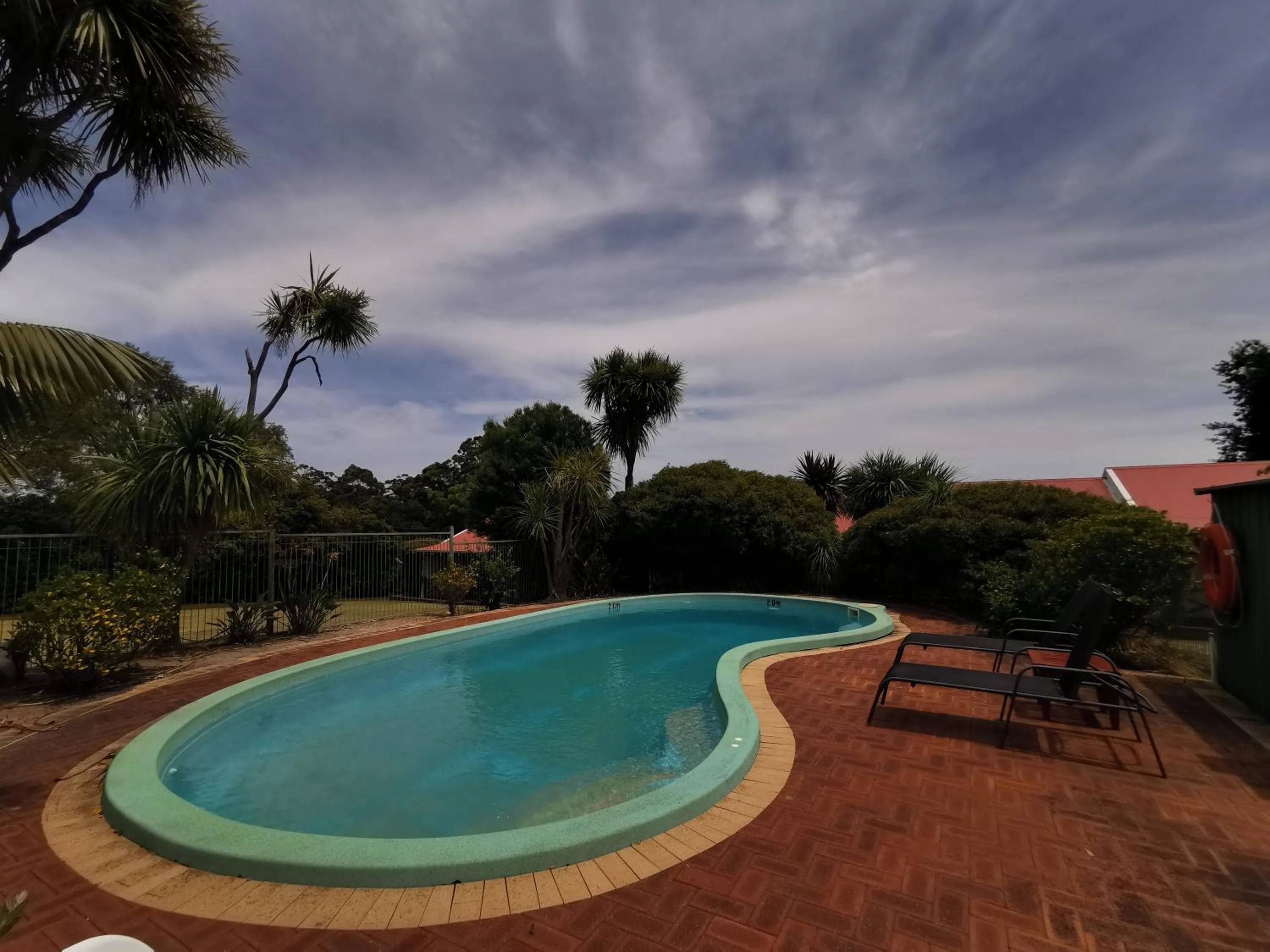 Pool view in Karri Forest Motel