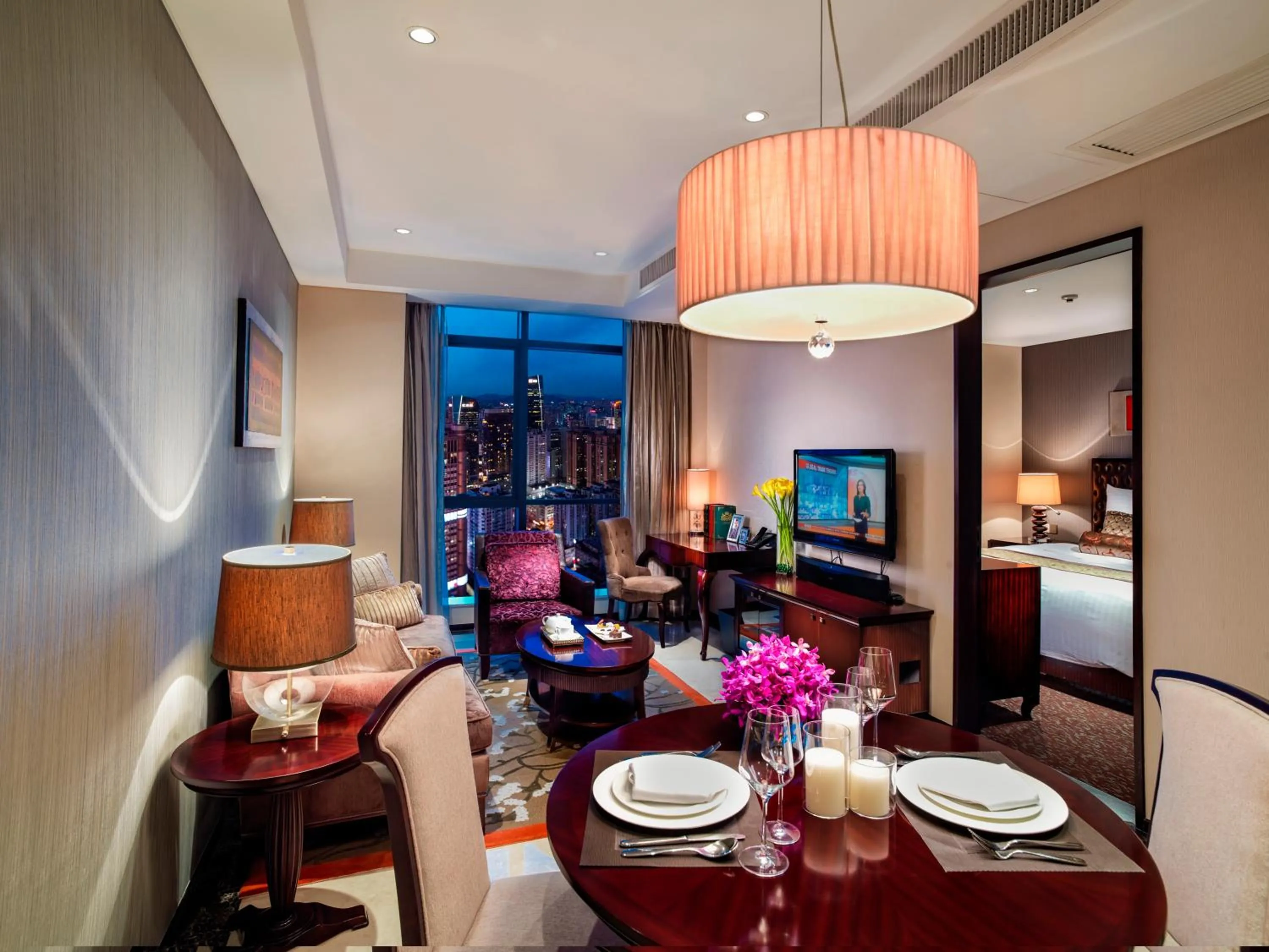 Living room in Oakwood Premier Guangzhou